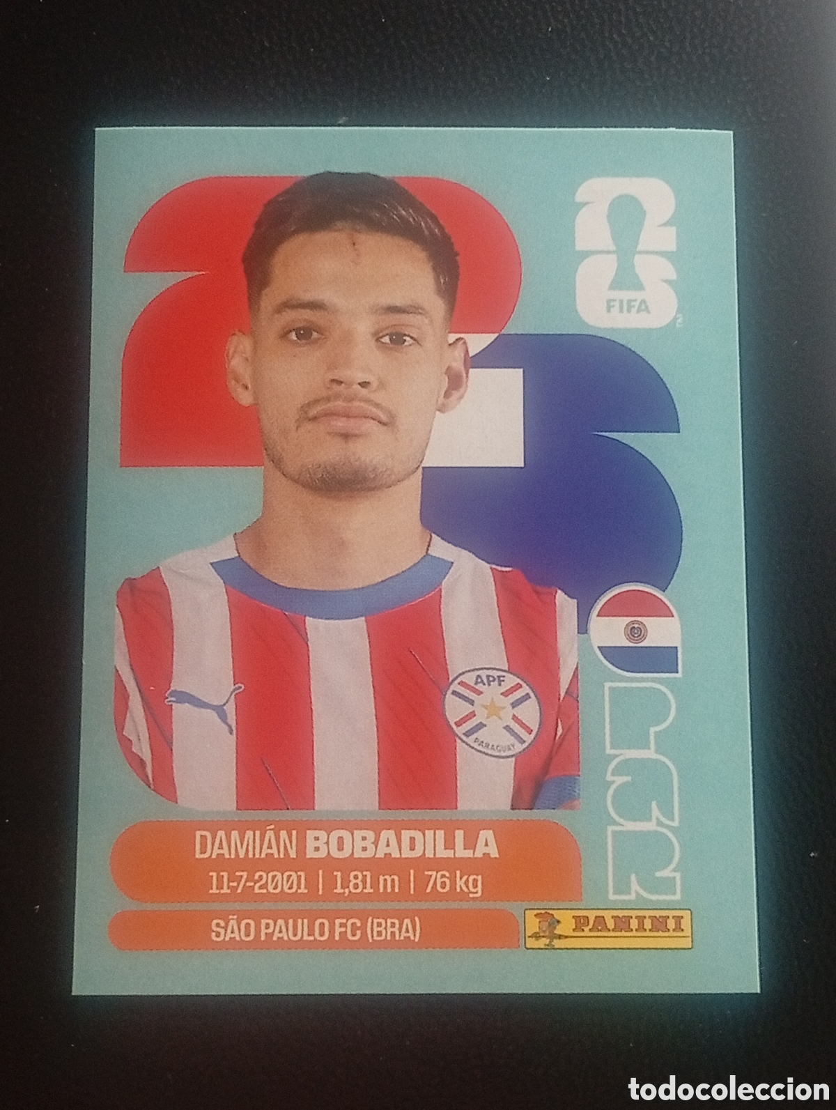 Cromos de f&uacute;tbol: PAR 11 BOBADILLA PARAGUAY MUNDIAL F&Uacute;TBOL 2026 FIFA WORLD CUP PANINI CROMO STICKER PAR11