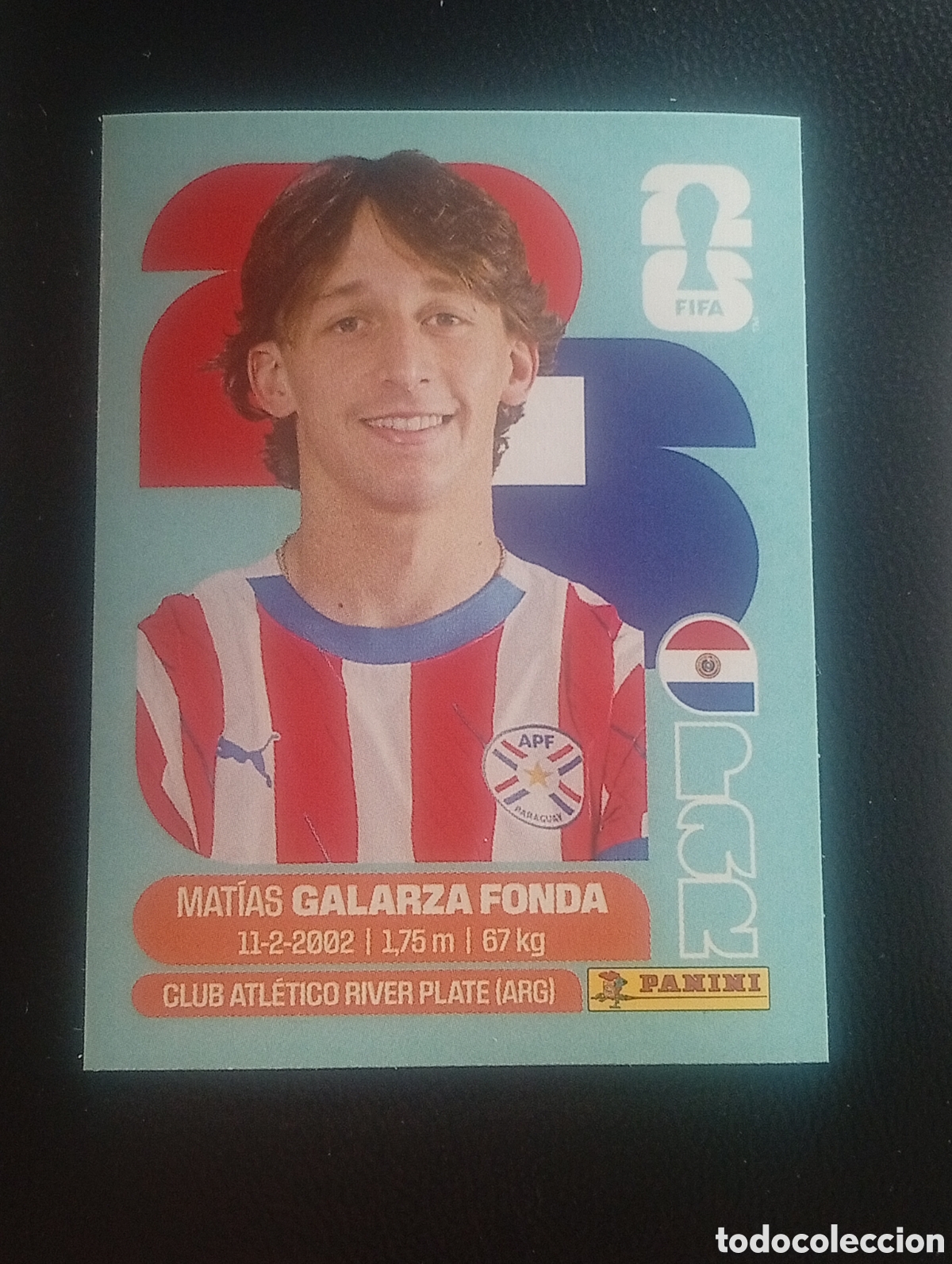 Cromos de f&uacute;tbol: PAR 14;GALARZA PARAGUAY MUNDIAL F&Uacute;TBOL 2026 FIFA WORLD CUP PANINI CROMO STICKER PAR14