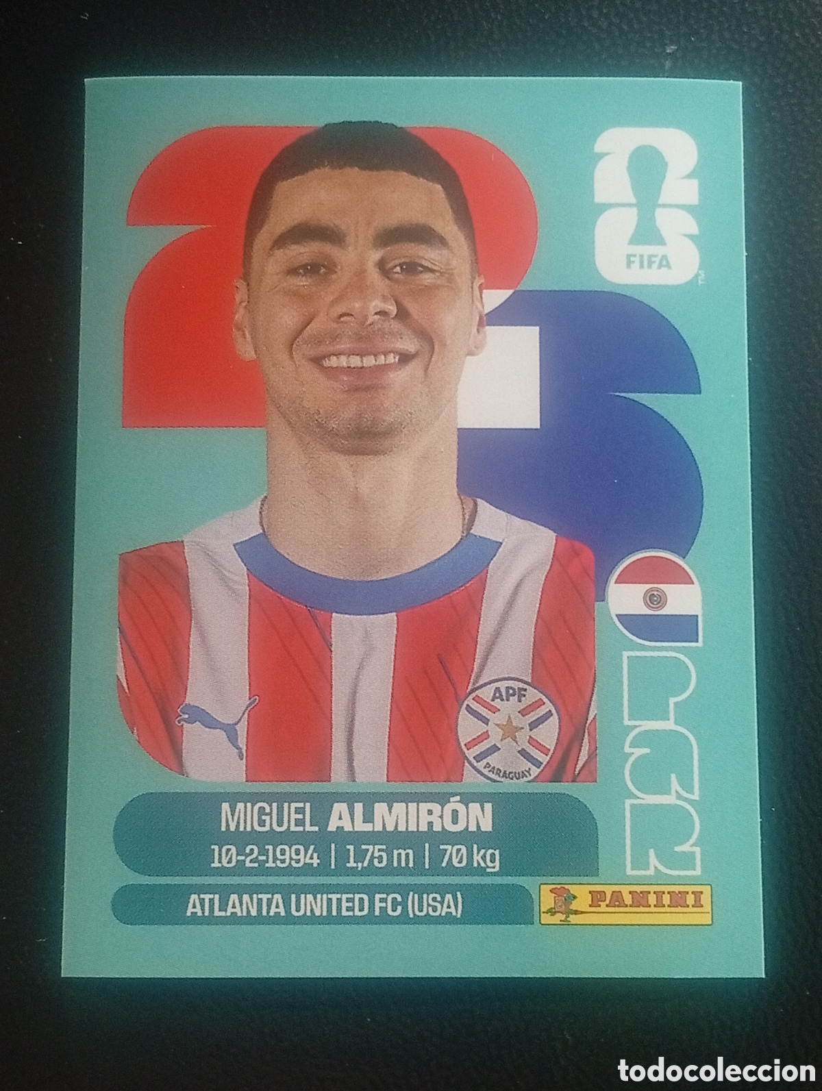 Cromos de f&uacute;tbol: PAR 17 ALMIRON PARAGUAY MUNDIAL F&Uacute;TBOL 2026 FIFA WORLD CUP PANINI CROMO STICKER PAR17