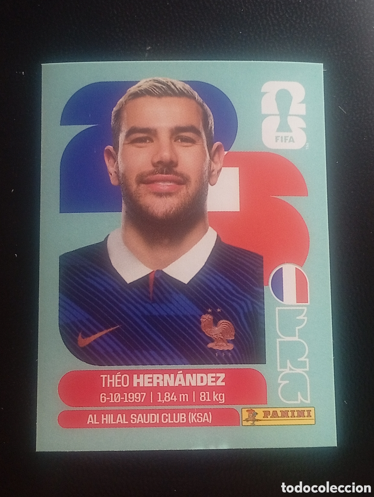 Cromos de f&uacute;tbol: FRA 3 HERN&Aacute;NDEZ FRANCE FRANCIA MUNDIAL F&Uacute;TBOL 2026 FIFA WORLD CUP PANINI CROMO STICKER FRA3