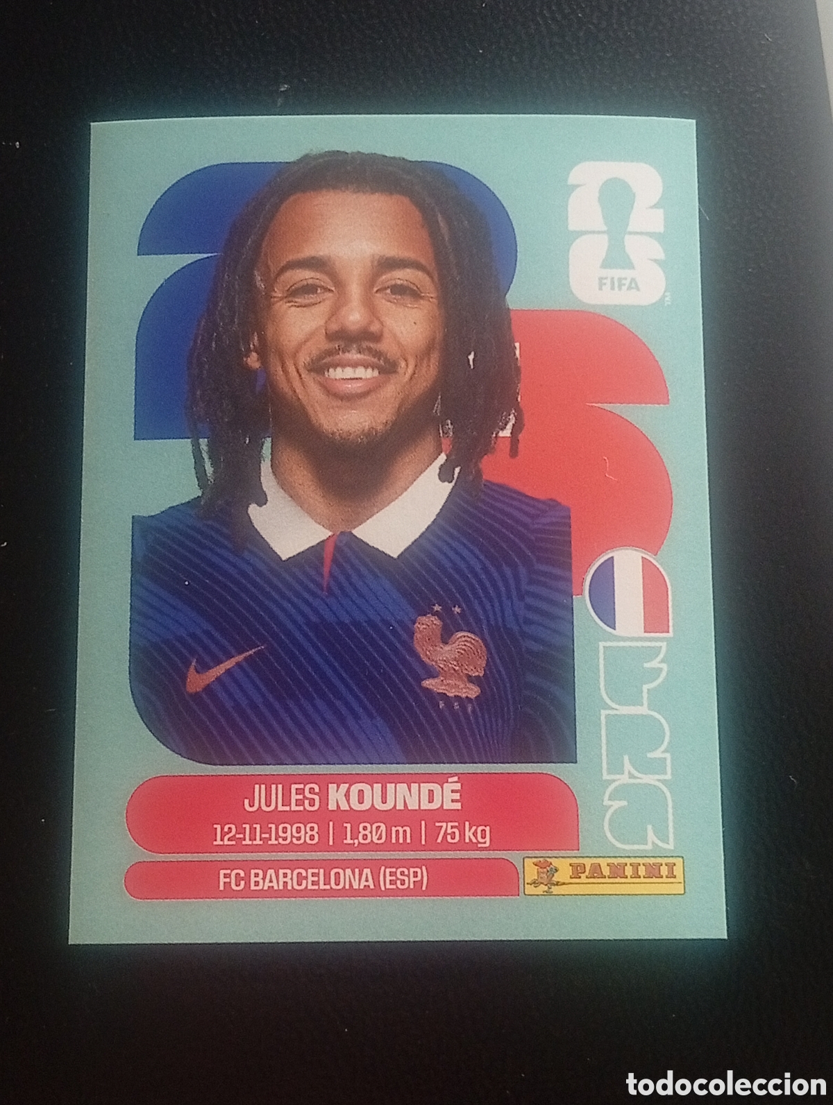 Cromos de f&uacute;tbol: FRA 5 kounde FRANCE FRANCIA MUNDIAL F&Uacute;TBOL 2026 FIFA WORLD CUP PANINI CROMO STICKER FRA5