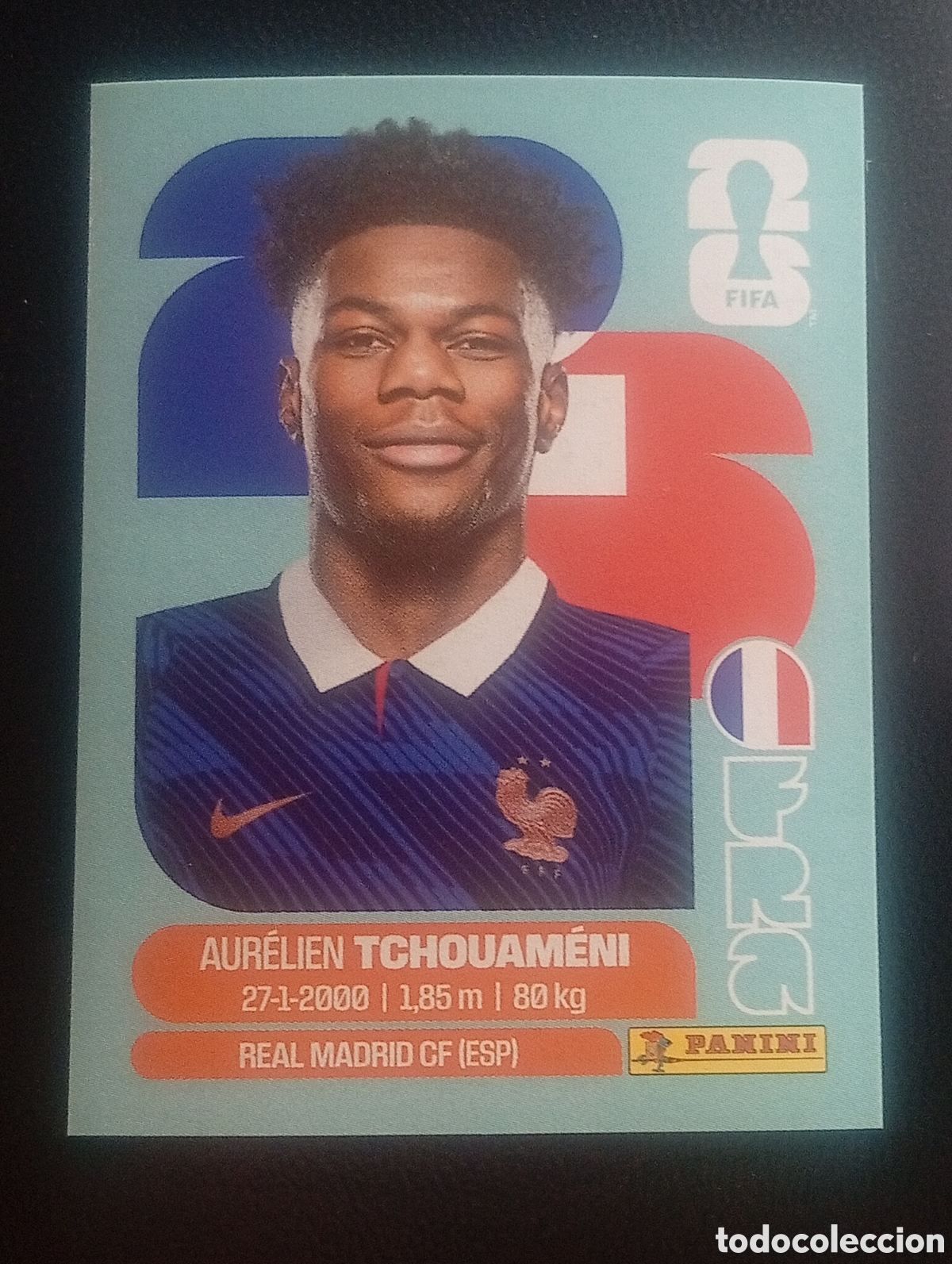 Cromos de f&uacute;tbol: FRA 9 TCHOUAMENY FRANCE FRANCIA MUNDIAL F&Uacute;TBOL 2026 FIFA WORLD CUP PANINI CROMO STICKER FRA9