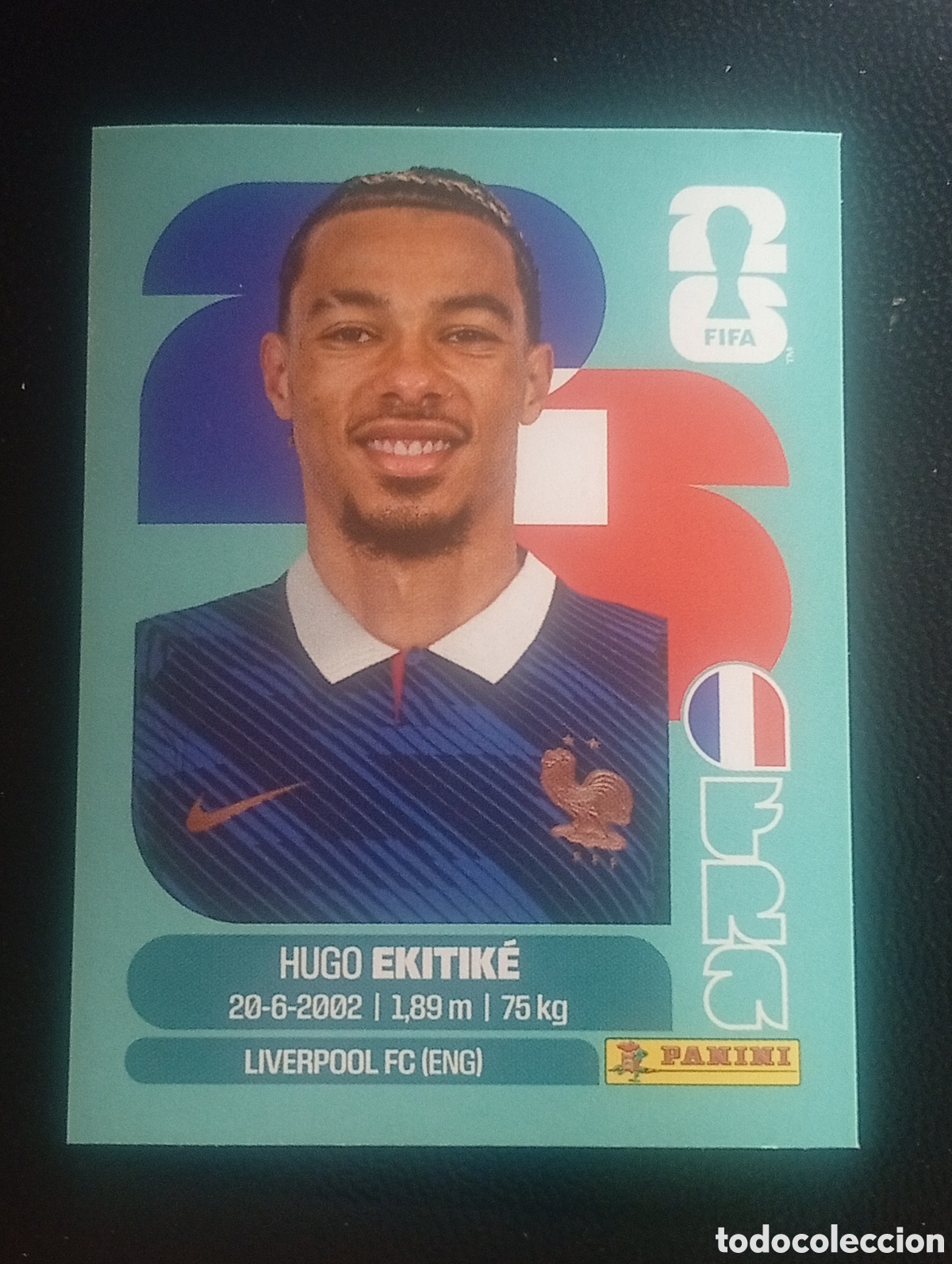 Cromos de f&uacute;tbol: FRA 19 EKITIKE FRANCE FRANCIA MUNDIAL F&Uacute;TBOL 2026 FIFA WORLD CUP PANINI CROMO STICKER FRA19