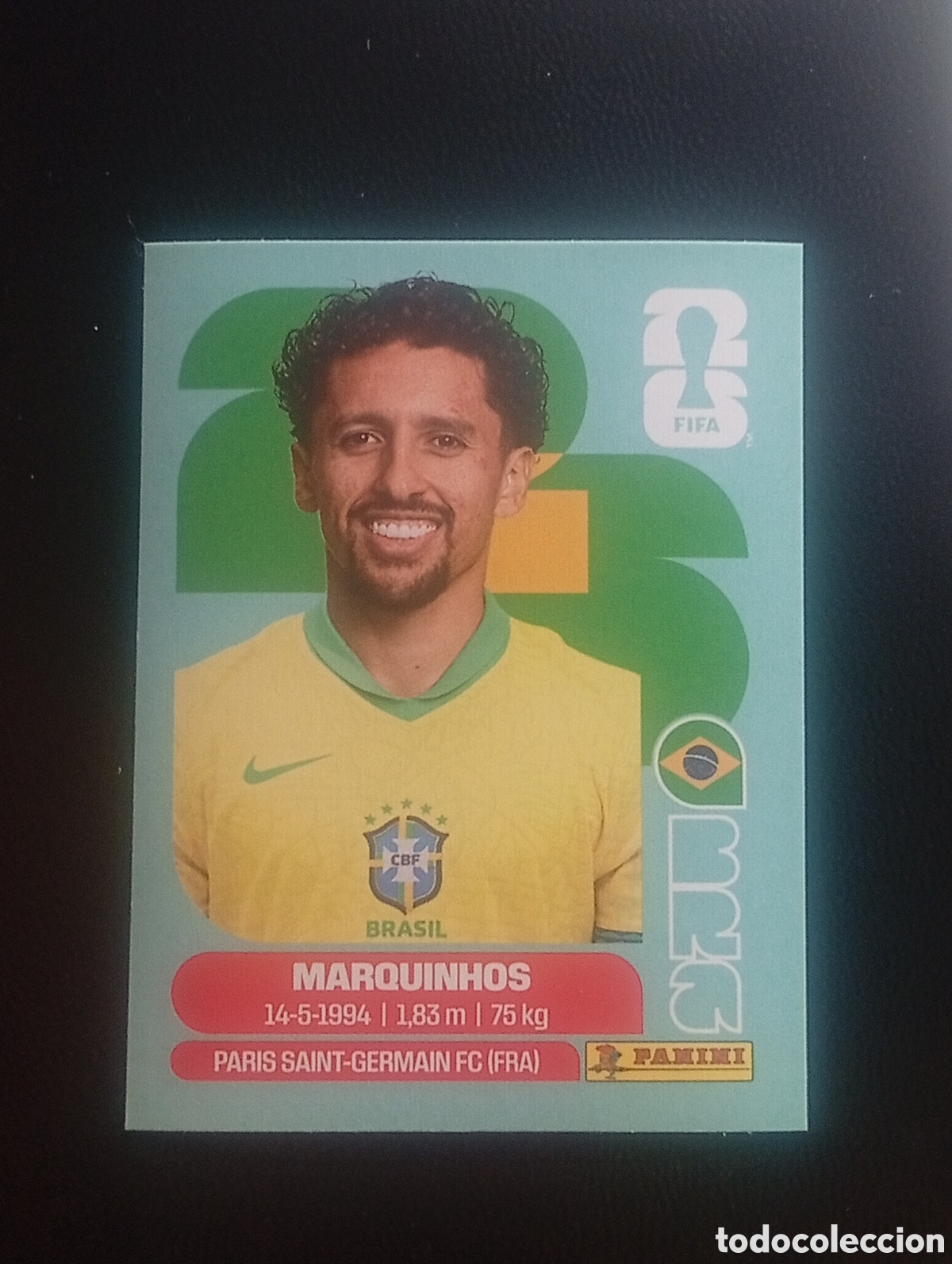 Cromos de f&uacute;tbol: BRA 4 MARQUINHOS BRASIL BRAZIL MUNDIAL F&Uacute;TBOL 2026 FIFA WORLD CUP PANINI CROMO STICKER BRA4