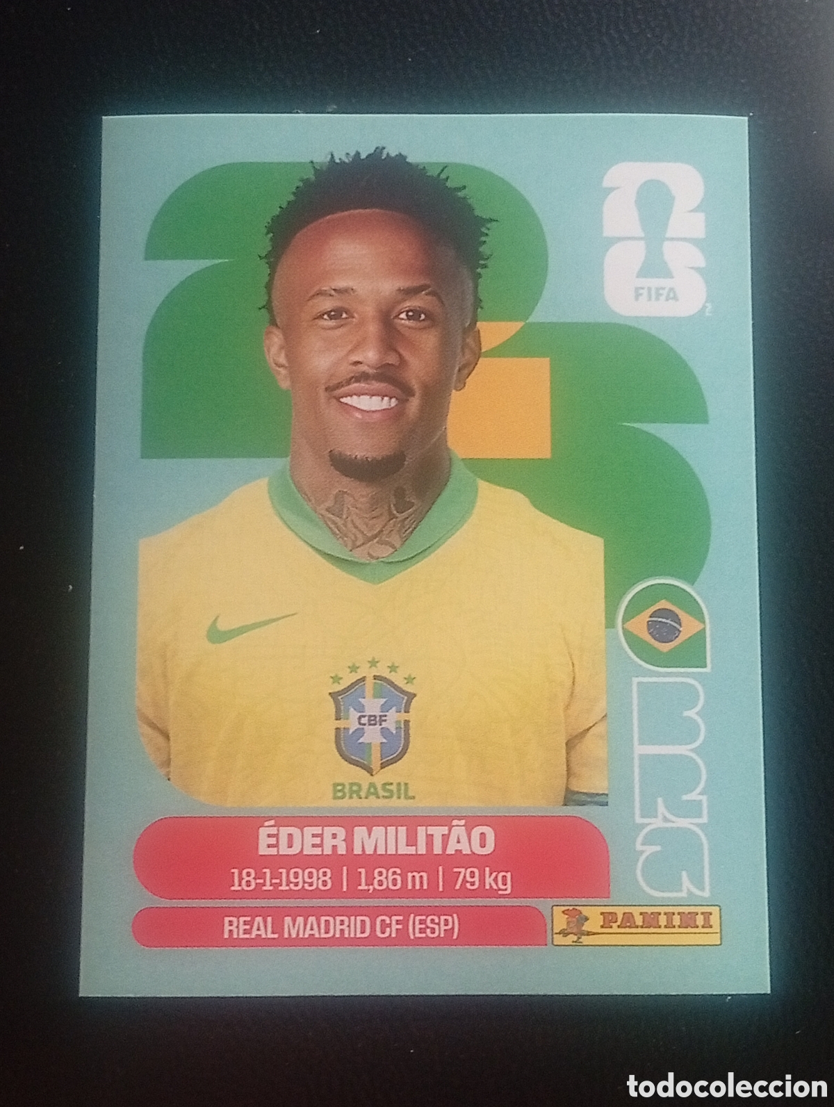 Cromos de f&uacute;tbol: BRA 5 MILITAO BRASIL BRAZIL MUNDIAL F&Uacute;TBOL 2026 FIFA WORLD CUP PANINI CROMO STICKER BRA5
