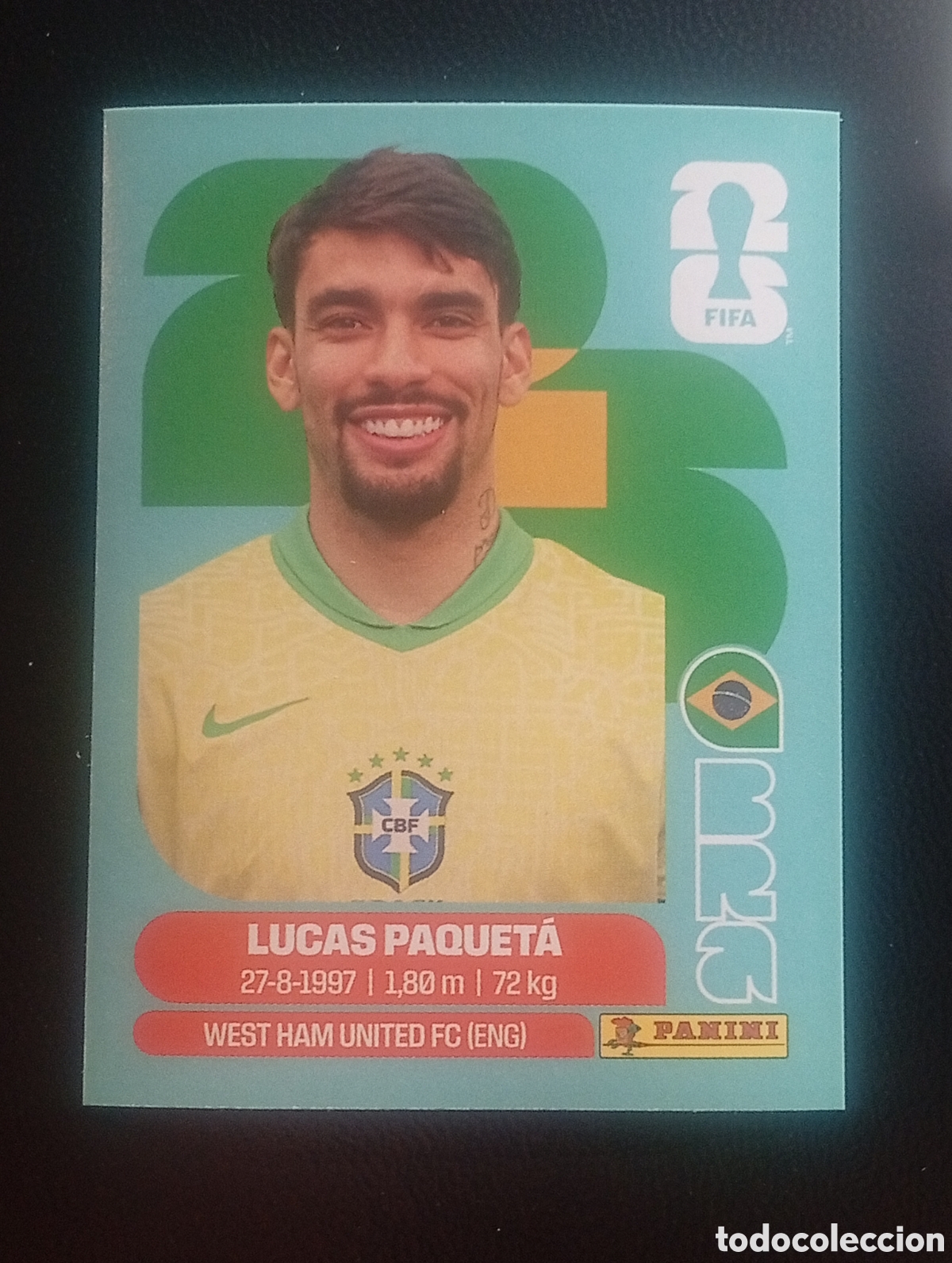 Cromos de f&uacute;tbol: BRA 9 PAQUETA BRASIL BRAZIL MUNDIAL F&Uacute;TBOL 2026 FIFA WORLD CUP PANINI CROMO STICKER BRA9