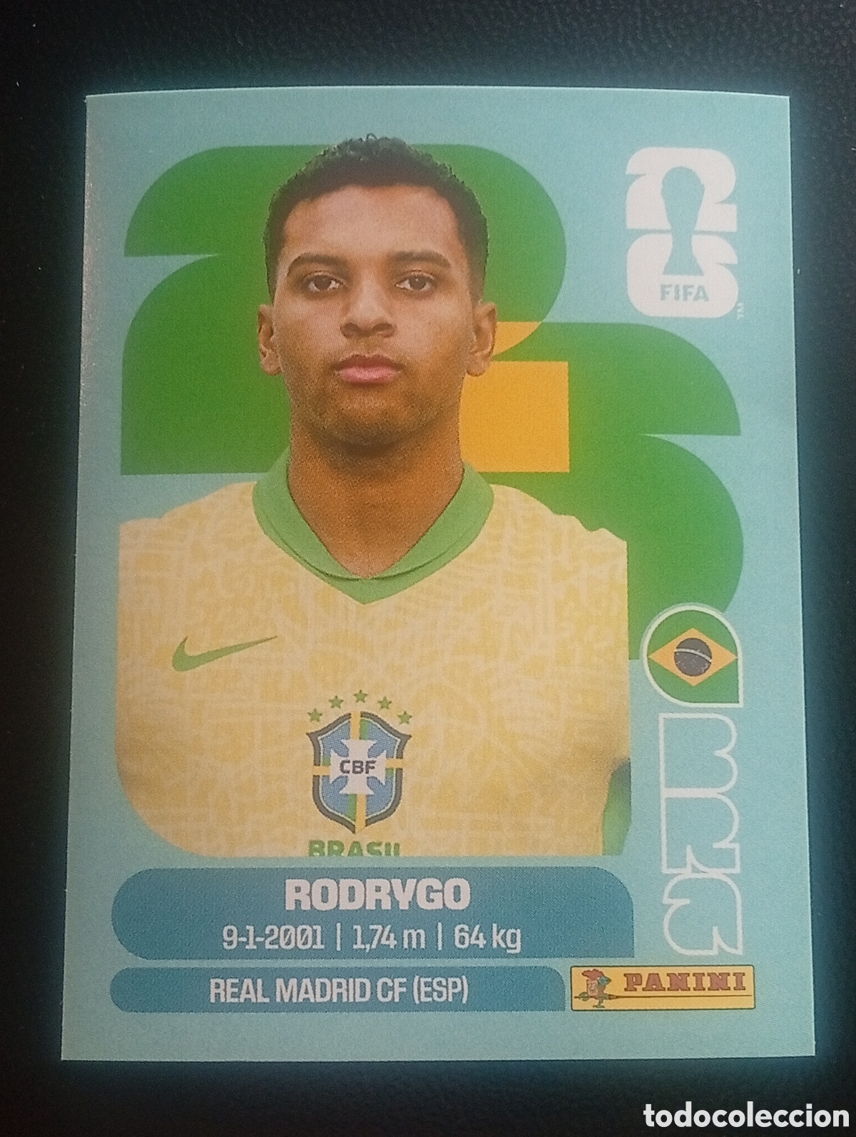 Cromos de f&uacute;tbol: BRA 15 RODRIGO BRASIL BRAZIL MUNDIAL F&Uacute;TBOL 2026 FIFA WORLD CUP PANINI CROMO STICKER BRA15