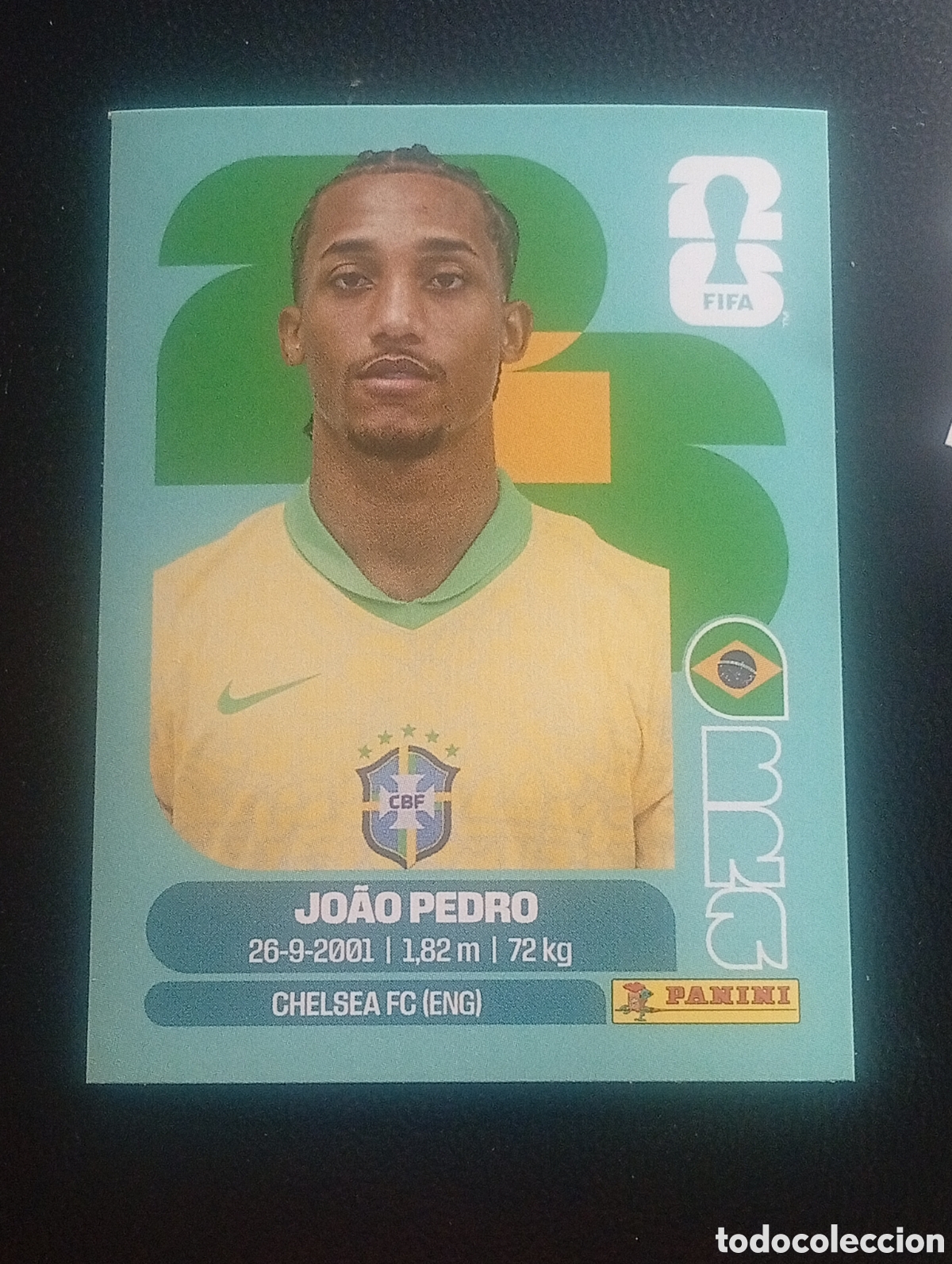 Cromos de f&uacute;tbol: BRA 16 JOAO PEDRO BRASIL BRAZIL MUNDIAL F&Uacute;TBOL 2026 FIFA WORLD CUP PANINI CROMO STICKER BRA16