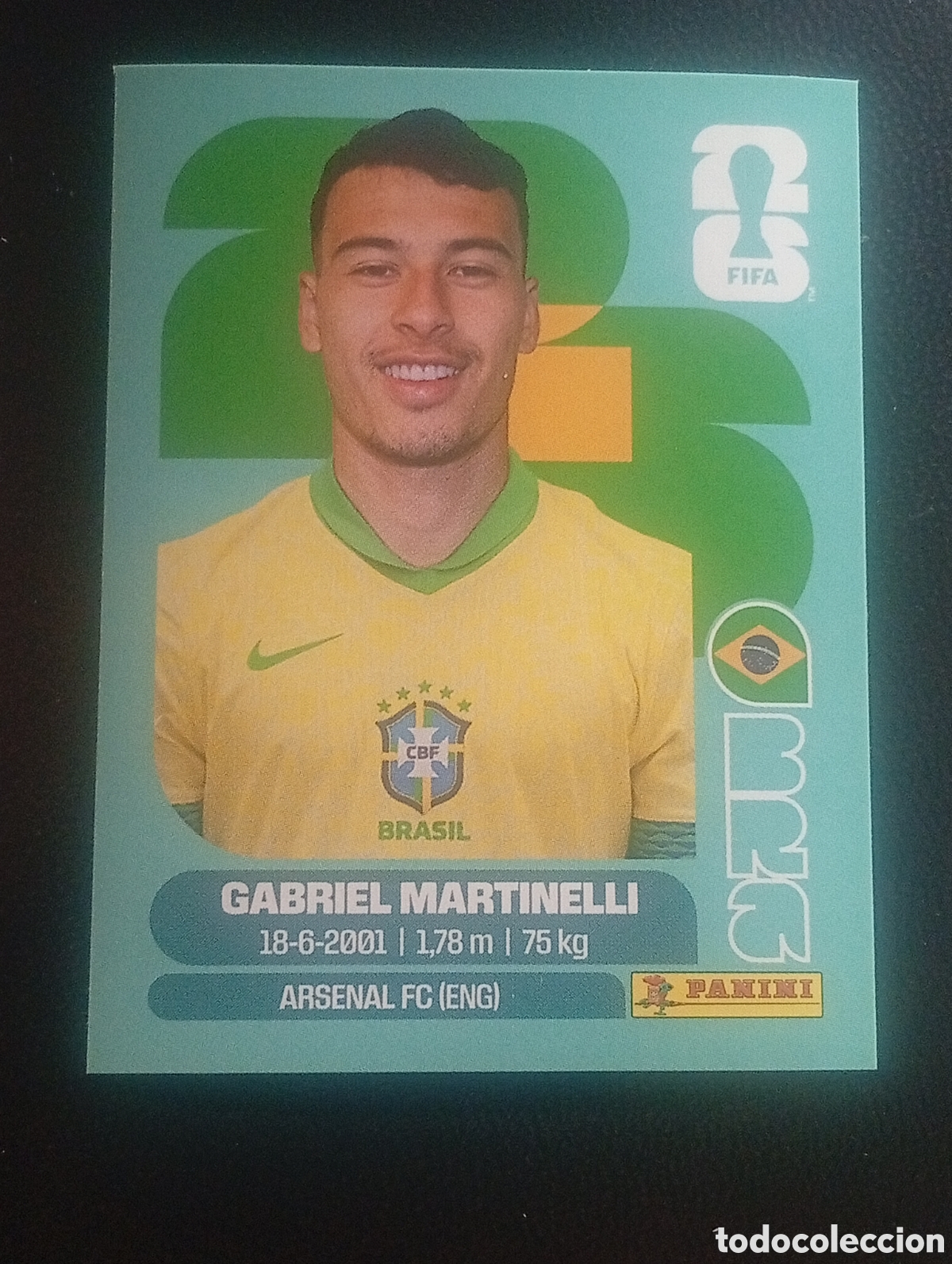 Cromos de f&uacute;tbol: BRA 18 MARTINELLI BRASIL BRAZIL MUNDIAL F&Uacute;TBOL 2026 FIFA WORLD CUP PANINI CROMO STICKER BRA18