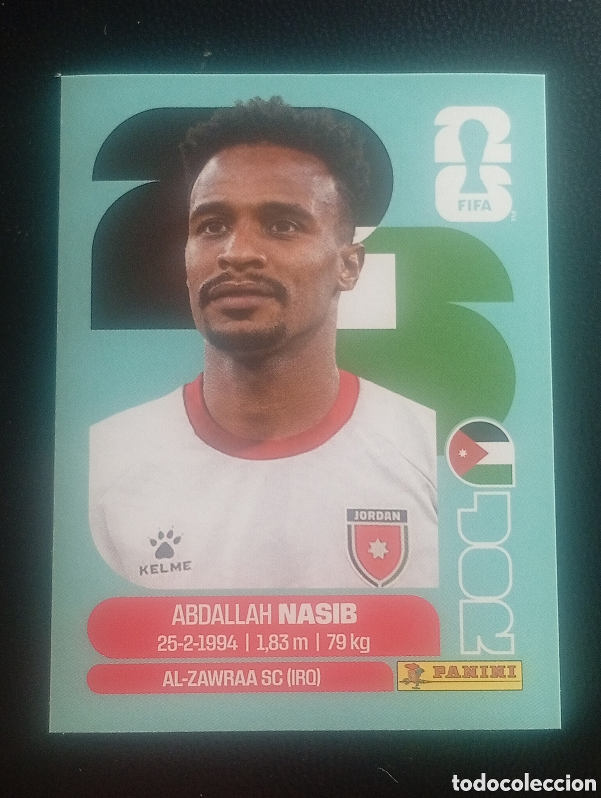 Cromos de f&uacute;tbol: JOR 6 NASIB JORDANIA MUNDIAL F&Uacute;TBOL 2026 FIFA WORLD CUP PANINI CROMO STICKER JOR6