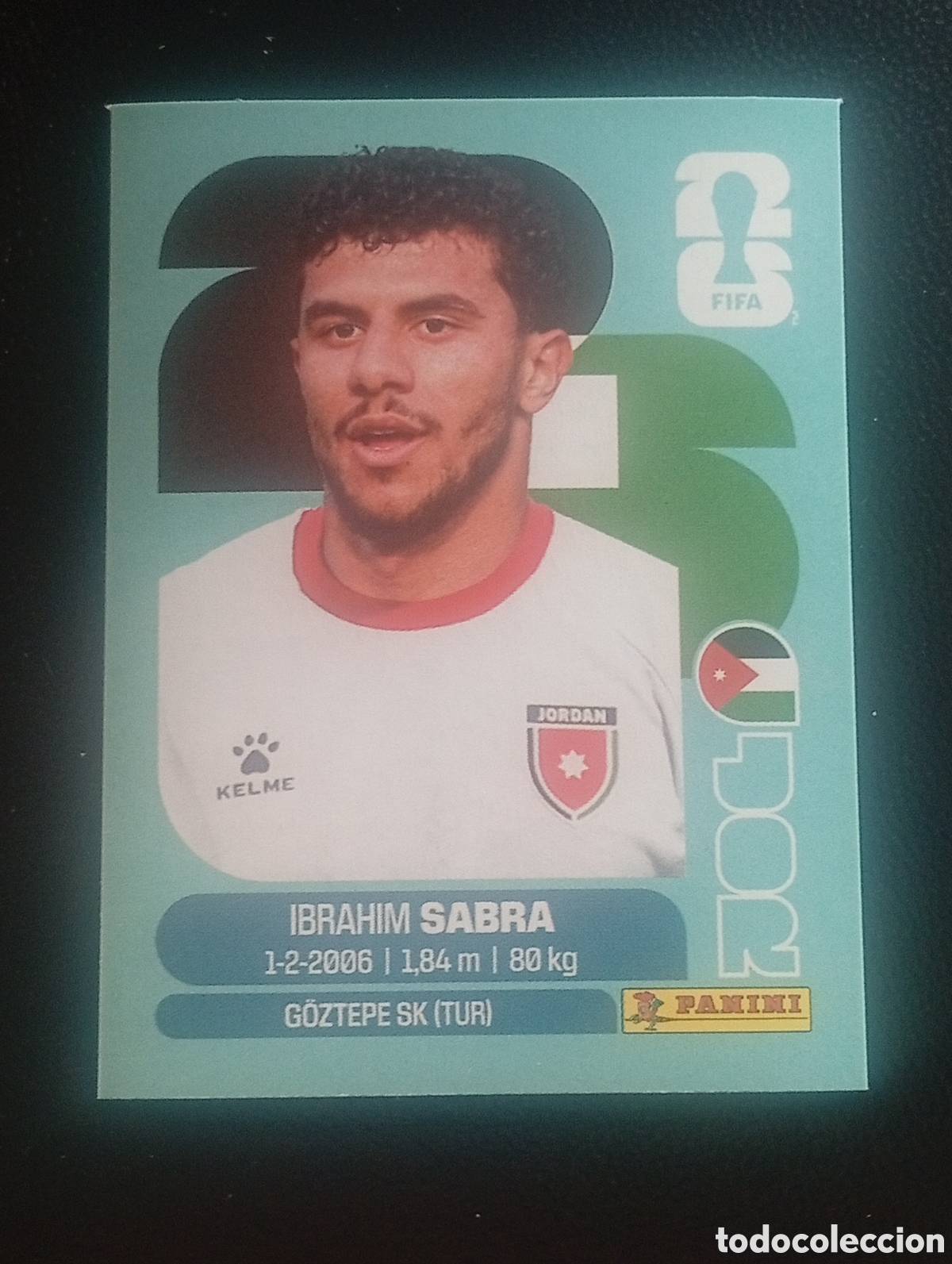 Cromos de f&uacute;tbol: JOR 20 SABRA JORDANIA MUNDIAL F&Uacute;TBOL 2026 FIFA WORLD CUP PANINI CROMO STICKER JOR20