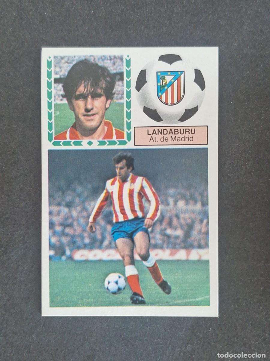 Cromos de f&uacute;tbol: L5 LANDABURU ATLETICO DE MADRID LIGA ESTE 1983 1984 83 84 NUNCA PEGADO SIN PEGAR