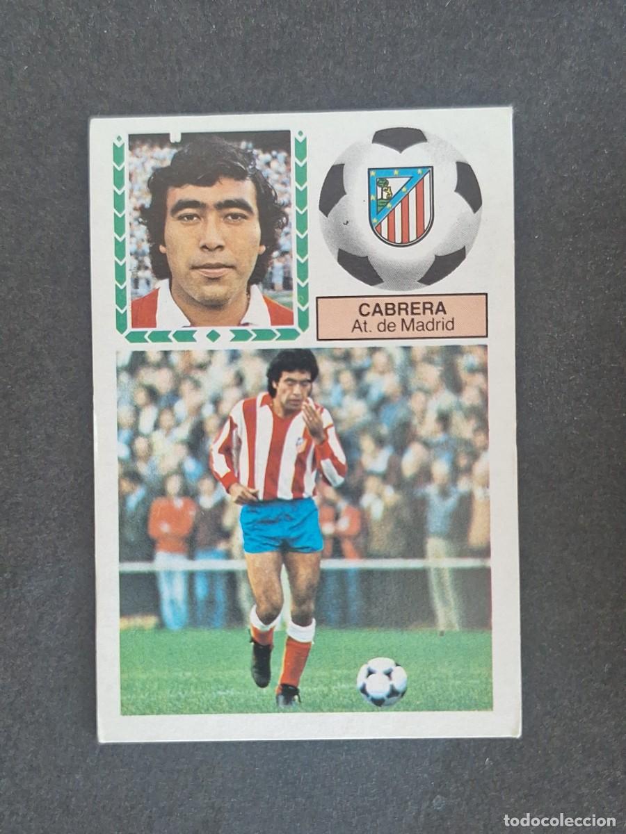 Cromos de f&uacute;tbol: L5 CABRERA ATLETICO DE MADRID LIGA ESTE 1983 1984 83 84 NUNCA PEGADO SIN PEGAR