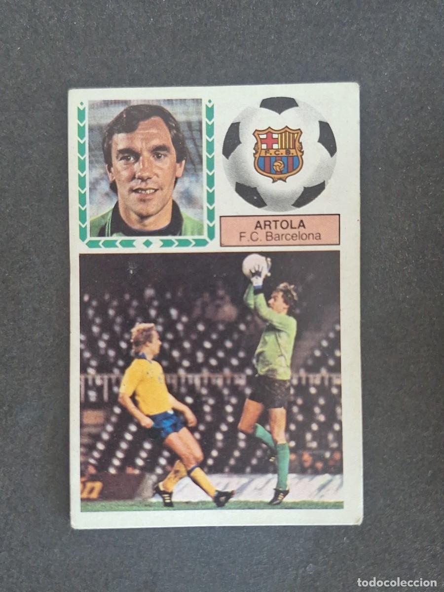 Cromos de f&uacute;tbol: L5 ARTOLA F. C. BARCELONA LIGA ESTE 1983 1984 83 84 NUNCA PEGADO SIN PEGAR