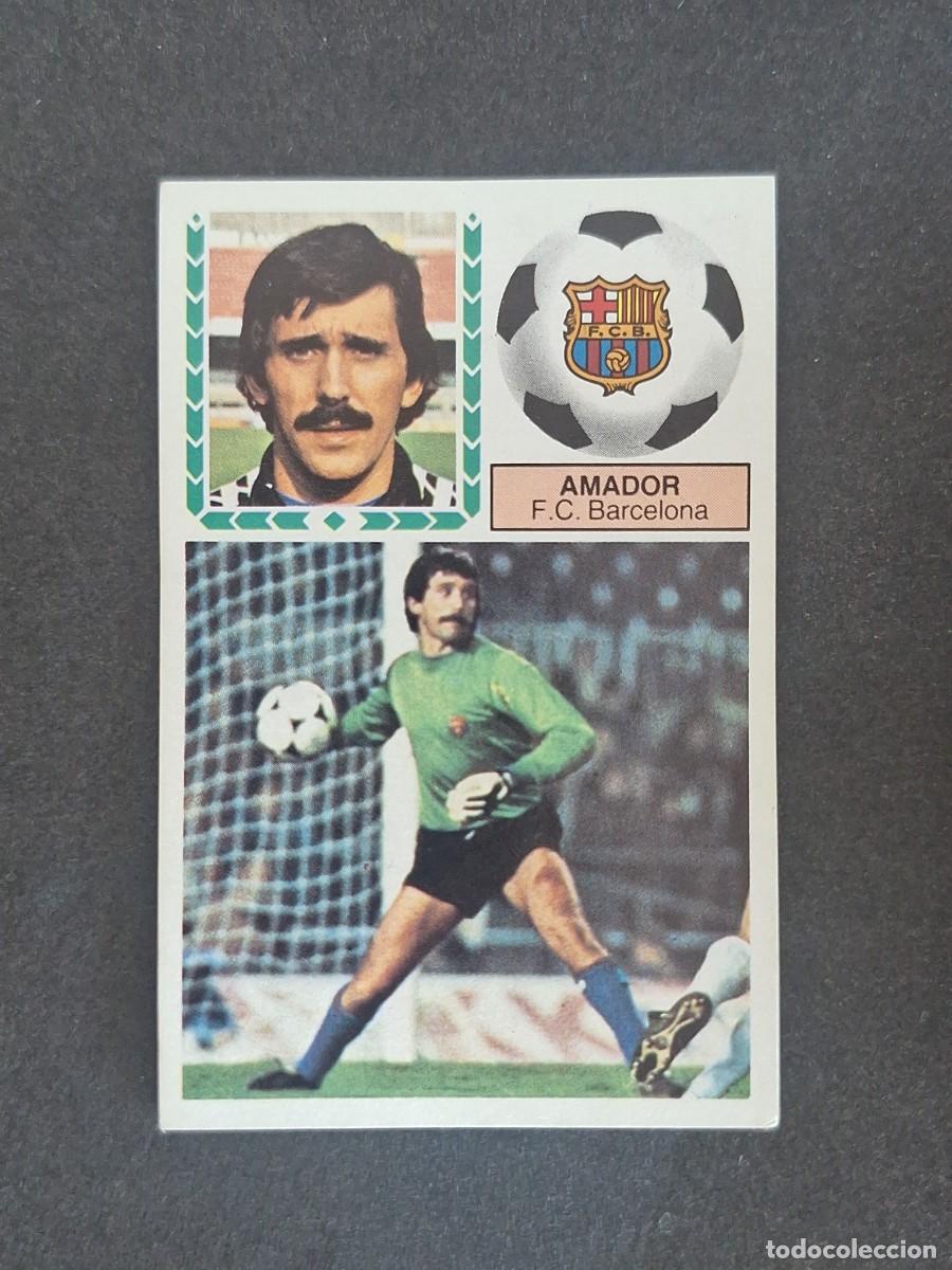 Cromos de f&uacute;tbol: L5 AMADOR F. C. BARCELONA LIGA ESTE 1983 1984 83 84 NUNCA PEGADO SIN PEGAR