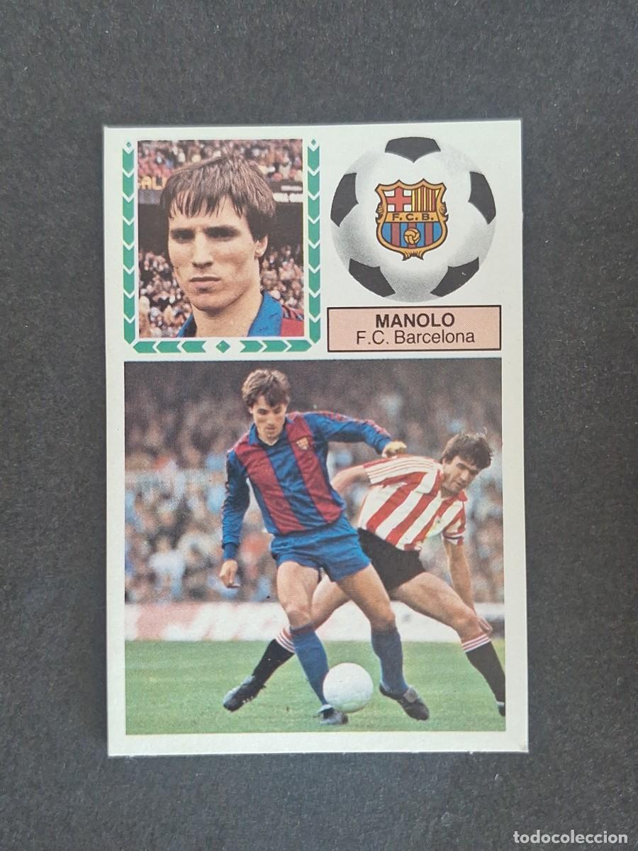Cromos de f&uacute;tbol: L5 MANOLO F. C. BARCELONA LIGA ESTE 1983 1984 83 84 NUNCA PEGADO SIN PEGAR