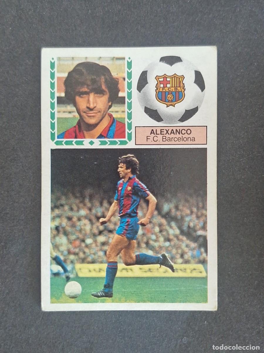 Cromos de f&uacute;tbol: L5 ALEXANCO F. C. BARCELONA LIGA ESTE 1983 1984 83 84 NUNCA PEGADO SIN PEGAR