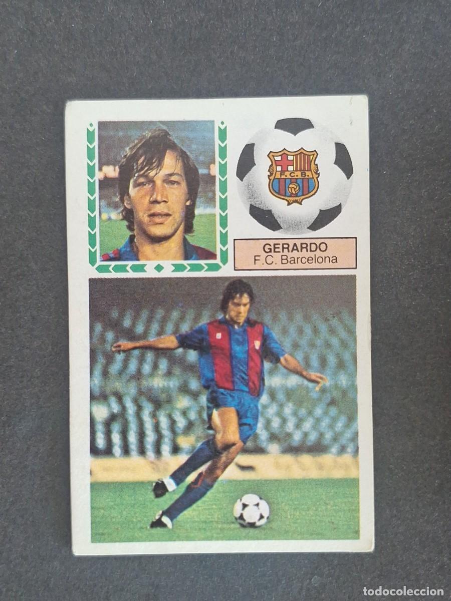 Cromos de f&uacute;tbol: L5 GERARDO F. C. BARCELONA LIGA ESTE 1983 1984 83 84 NUNCA PEGADO SIN PEGAR