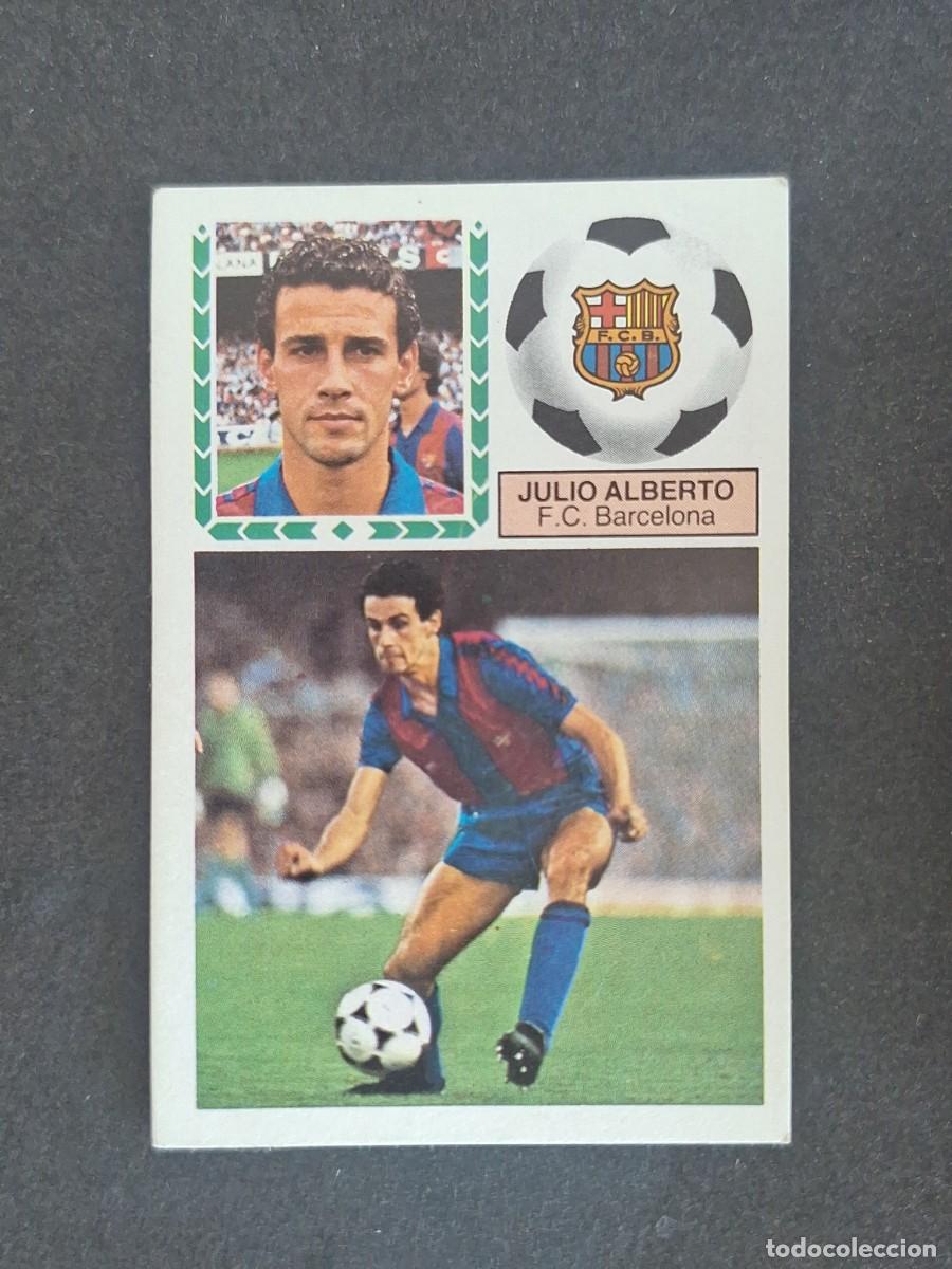 Cromos de f&uacute;tbol: L5 JULIO ALBERTO F. C. BARCELONA LIGA ESTE 1983 1984 83 84 NUNCA PEGADO SIN PEGAR