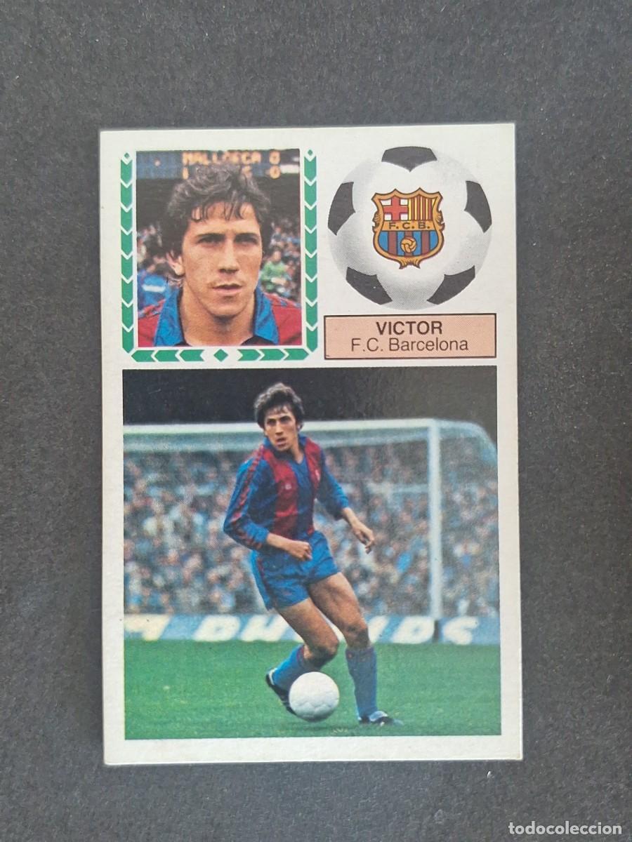 Cromos de f&uacute;tbol: L5 VICTOR F. C. BARCELONA LIGA ESTE 1983 1984 83 84 NUNCA PEGADO SIN PEGAR