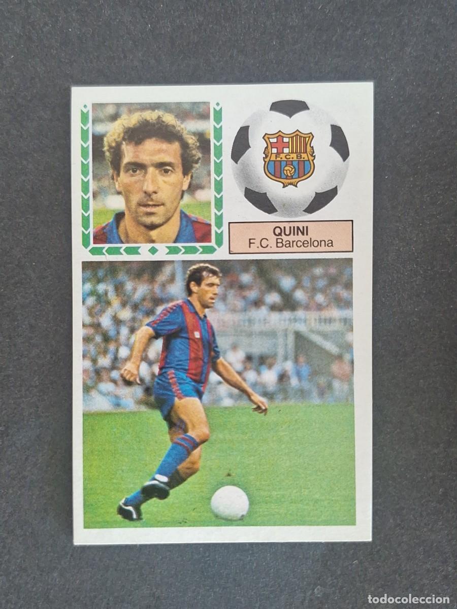 Cromos de f&uacute;tbol: L5 QUINI F. C. BARCELONA LIGA ESTE 1983 1984 83 84 NUNCA PEGADO SIN PEGAR