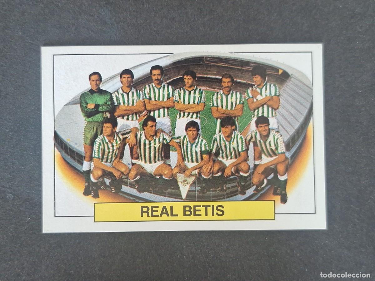 Cromos de f&uacute;tbol: L5 EQUIPO ALINEACION REAL BETIS BALOMPIE LIGA ESTE 1983 1984 83 84 NUNCA PEGADO SIN PEGAR