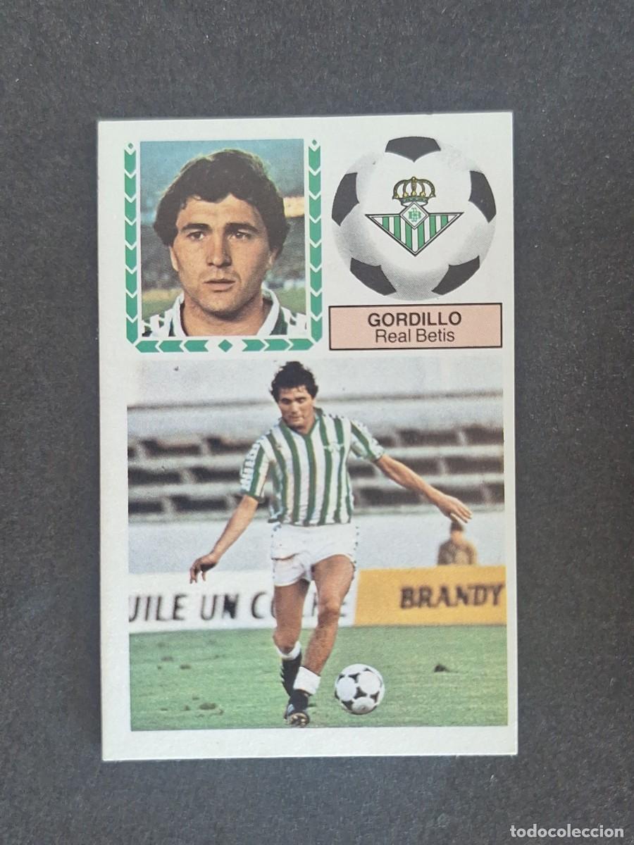 Cromos de f&uacute;tbol: L5 GORDILLO REAL BETIS BALOMPIE LIGA ESTE 1983 1984 83 84 NUNCA PEGADO SIN PEGAR