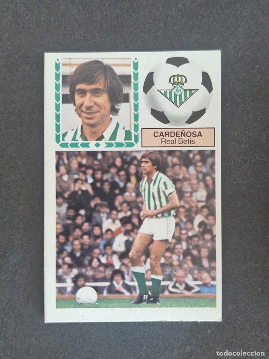 Cromos de f&uacute;tbol: L5 CARDE&Ntilde;OSA REAL BETIS BALOMPIE LIGA ESTE 1983 1984 83 84 NUNCA PEGADO SIN PEGAR