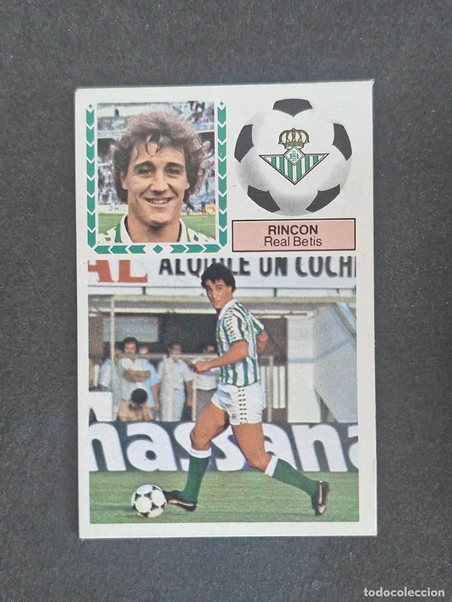 Cromos de f&uacute;tbol: L5 RINCON REAL BETIS BALOMPIE LIGA ESTE 1983 1984 83 84 NUNCA PEGADO SIN PEGAR