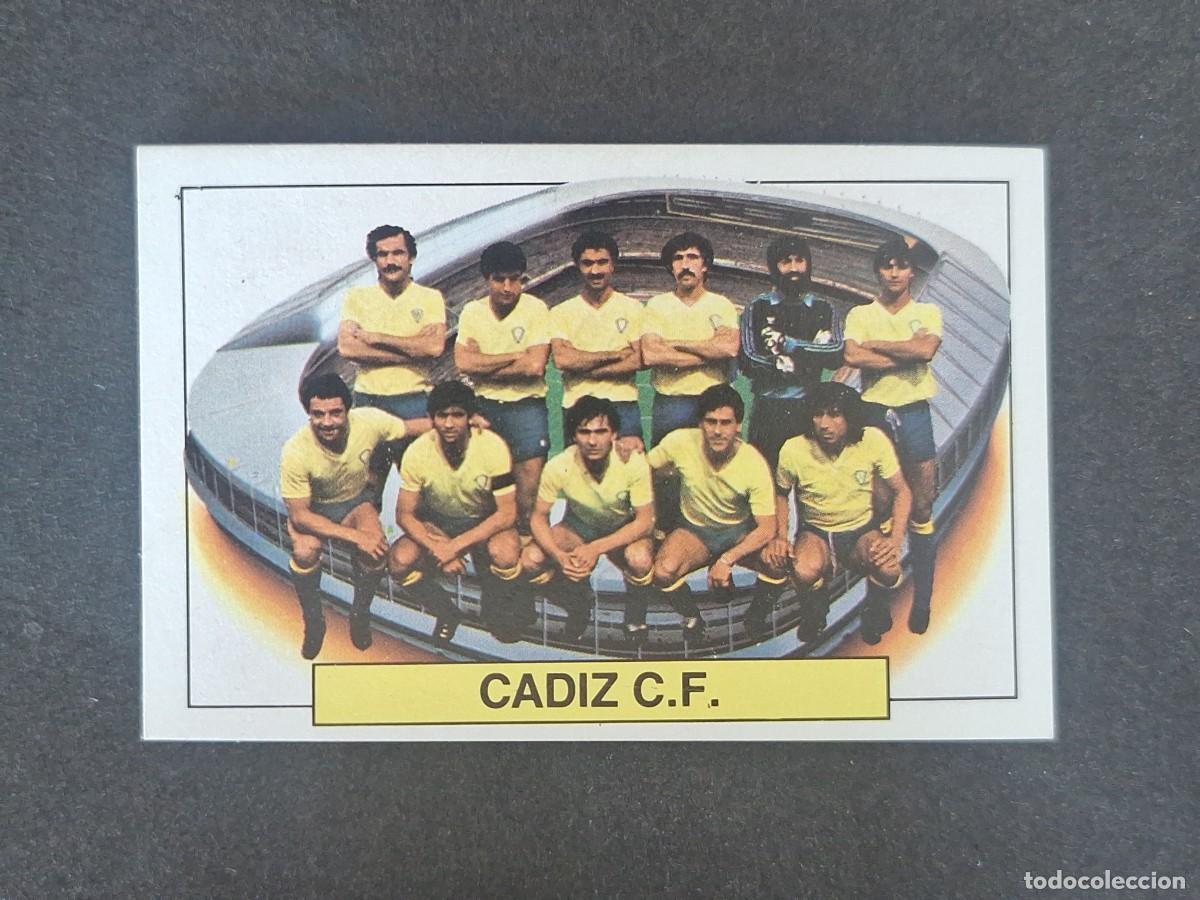 Cromos de f&uacute;tbol: L5 EQUIPO ALINEACION CADIZ C. F. LIGA ESTE 1983 1984 83 84 NUNCA PEGADO SIN PEGAR