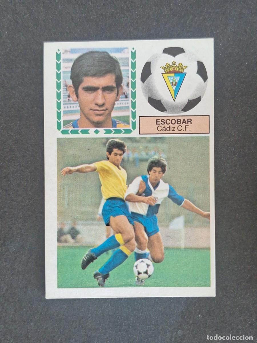 Cromos de f&uacute;tbol: L5 ESCOBAR CADIZ C. F. LIGA ESTE 1983 1984 83 84 NUNCA PEGADO SIN PEGAR