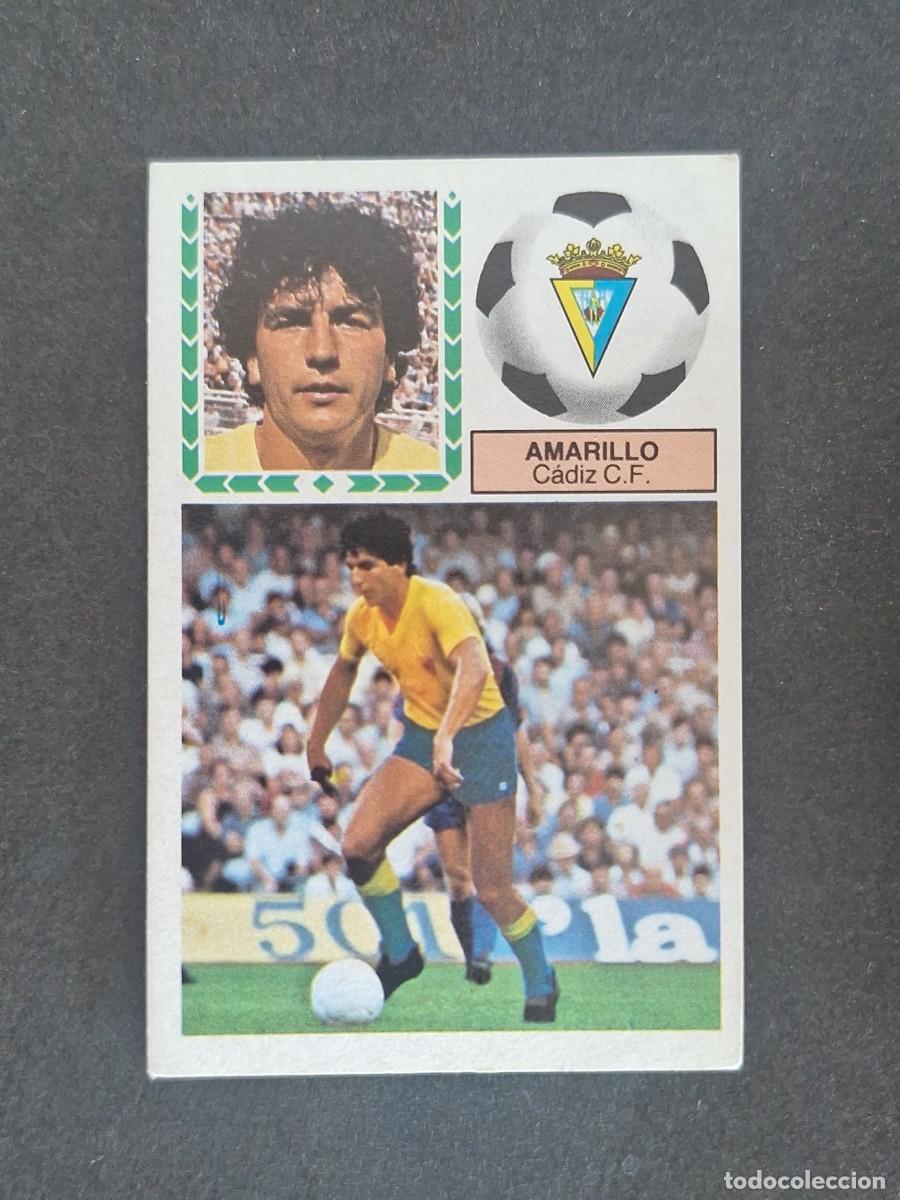 Cromos de f&uacute;tbol: L5 AMARILLO CADIZ C. F. LIGA ESTE 1983 1984 83 84 NUNCA PEGADO SIN PEGAR