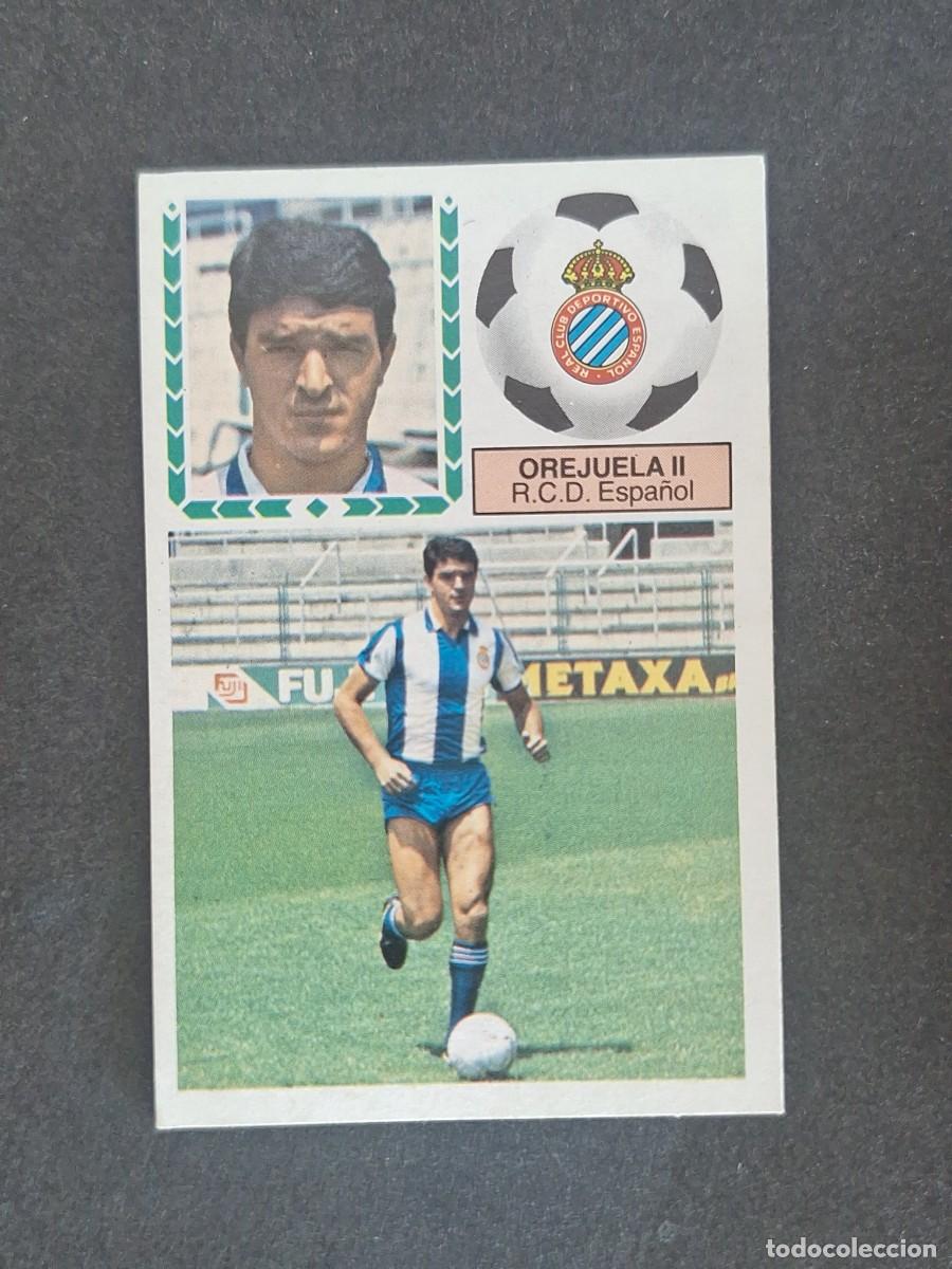 Cromos de f&uacute;tbol: L5 OREJUELA II R. C. D. ESPA&Ntilde;OL LIGA ESTE 1983 1984 83 84 NUNCA PEGADO SIN PEGAR