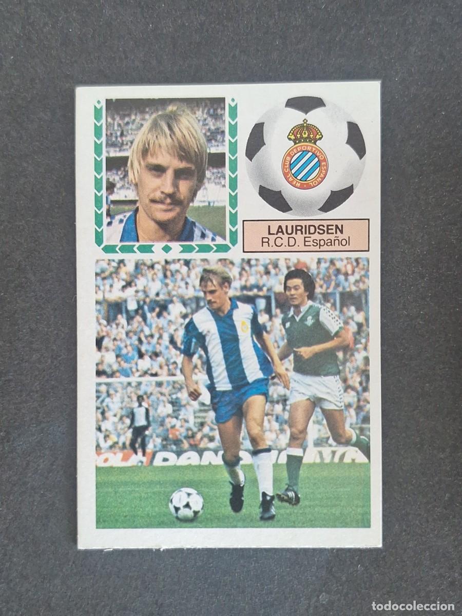 Cromos de f&uacute;tbol: L5 LAURIDSEN R. C. D. ESPA&Ntilde;OL LIGA ESTE 1983 1984 83 84 NUNCA PEGADO SIN PEGAR