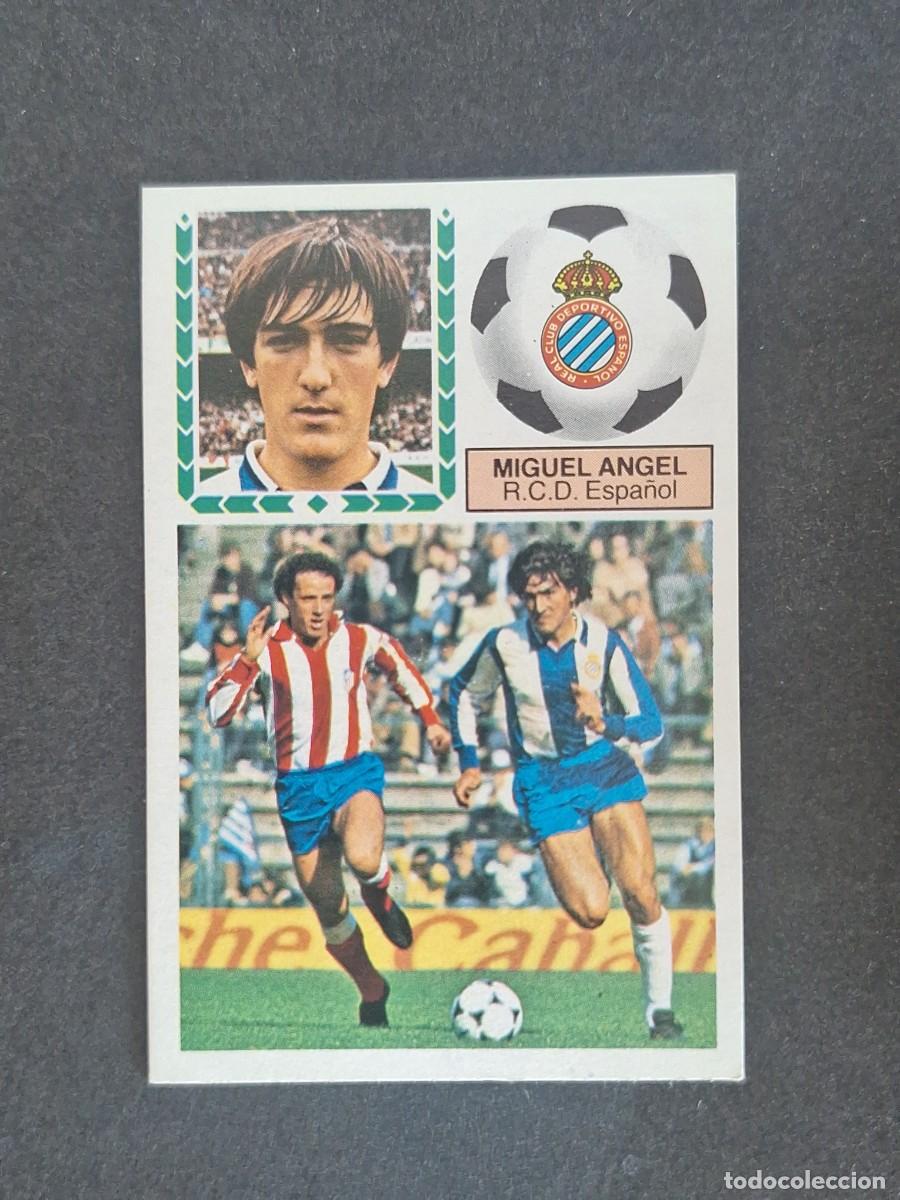 Cromos de f&uacute;tbol: L5 MIGUEL ANGEL R. C. D. ESPA&Ntilde;OL LIGA ESTE 1983 1984 83 84 NUNCA PEGADO SIN PEGAR