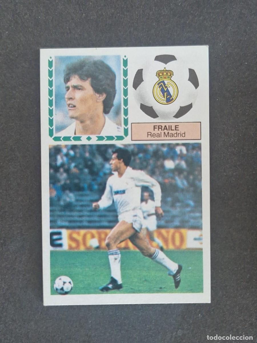 Cromos de f&uacute;tbol: L5 FRAILE REAL MADRID LIGA ESTE 1983 1984 83 84 NUNCA PEGADO SIN PEGAR