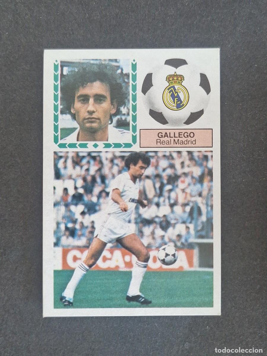 Cromos de f&uacute;tbol: L5 GALLEGO REAL MADRID LIGA ESTE 1983 1984 83 84 NUNCA PEGADO SIN PEGAR