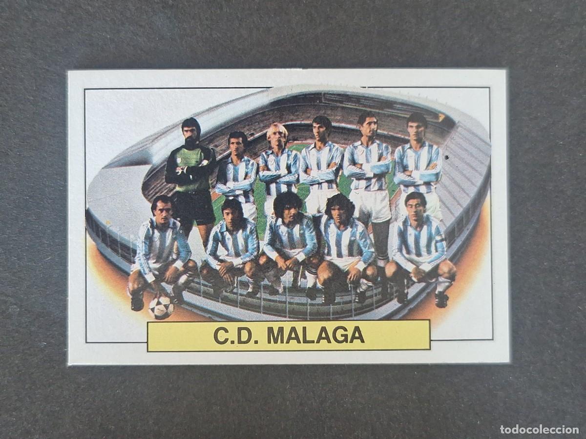 Cromos de f&uacute;tbol: L5 EQUIPO ALINEACION C. D. MALAGA LIGA ESTE 1983 1984 83 84 NUNCA PEGADO SIN PEGAR