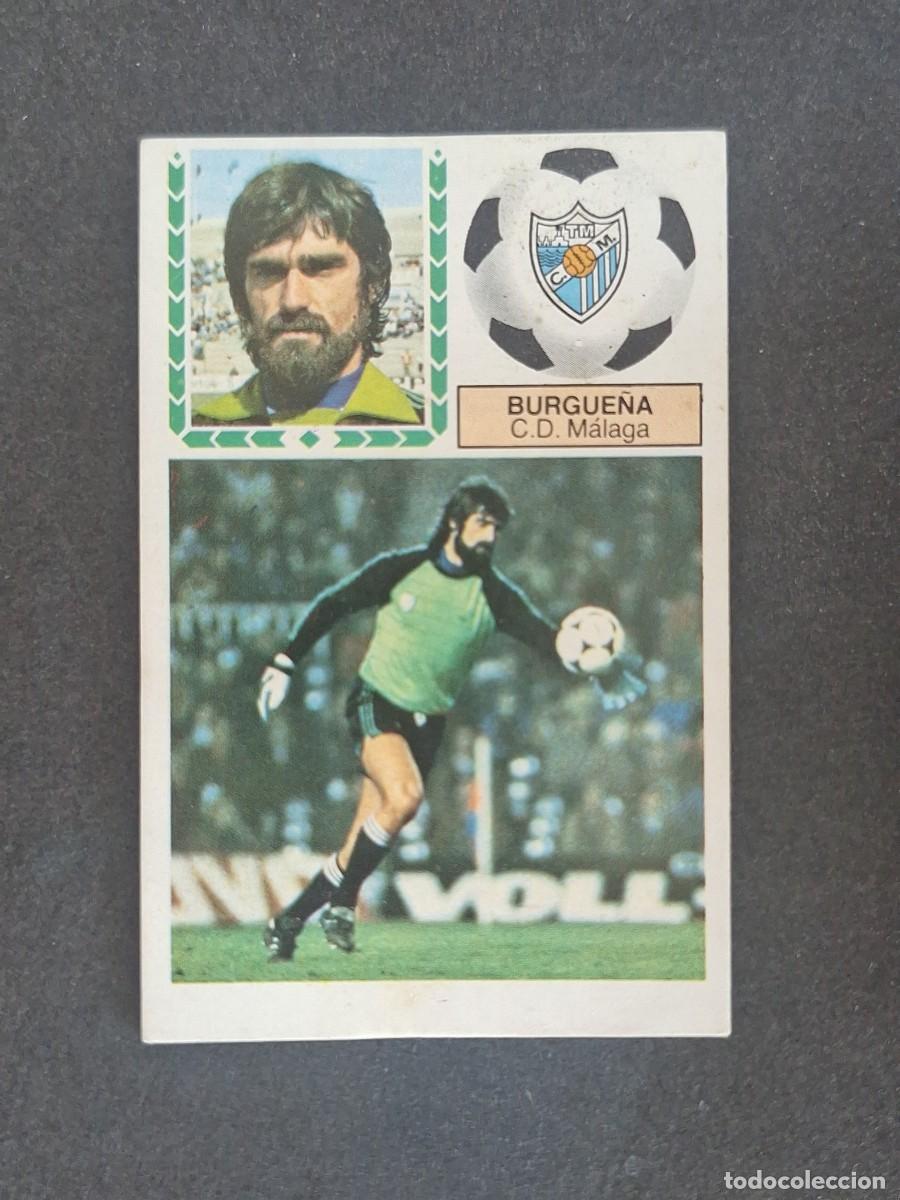 Cromos de f&uacute;tbol: L5 BURGUE&Ntilde;A C. D. MALAGA LIGA ESTE 1983 1984 83 84 NUNCA PEGADO SIN PEGAR