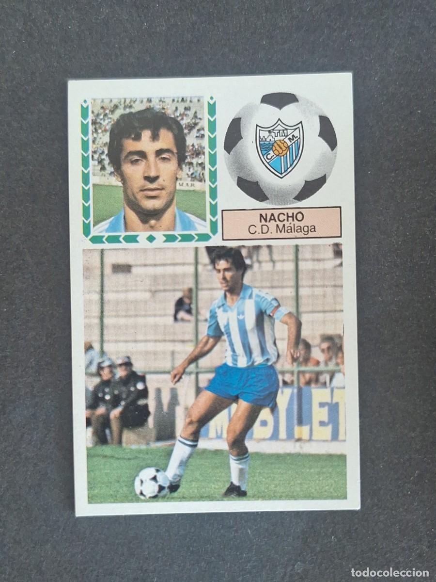 Cromos de f&uacute;tbol: L5 NACHO C. D. MALAGA LIGA ESTE 1983 1984 83 84 NUNCA PEGADO SIN PEGAR
