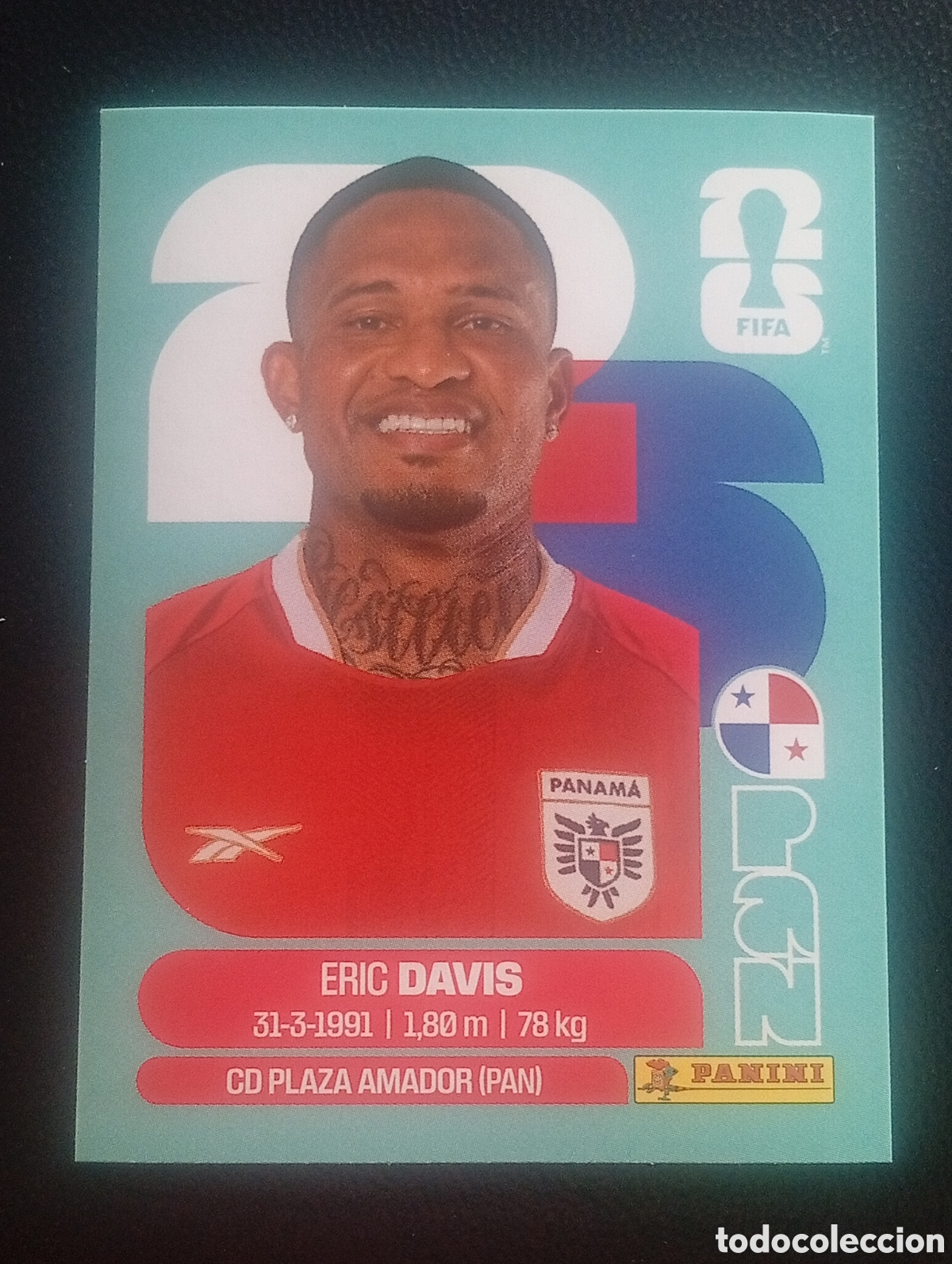 Cromos de f&uacute;tbol: PAN 7 DAVIS PANAM&Aacute; MUNDIAL F&Uacute;TBOL 2026 FIFA WORLD CUP PANINI CROMO STICKER PAN7