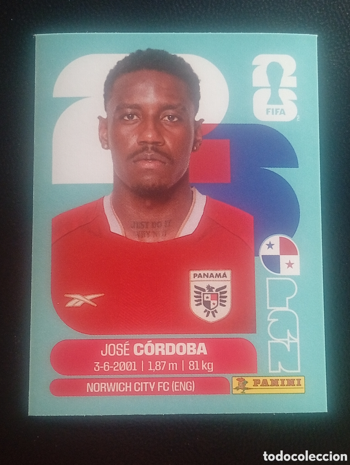 Cromos de f&uacute;tbol: PAn 8 C&Oacute;RDOBA PANAM&Aacute; MUNDIAL F&Uacute;TBOL 2026 FIFA WORLD CUP PANINI CROMO STICKER PAN8