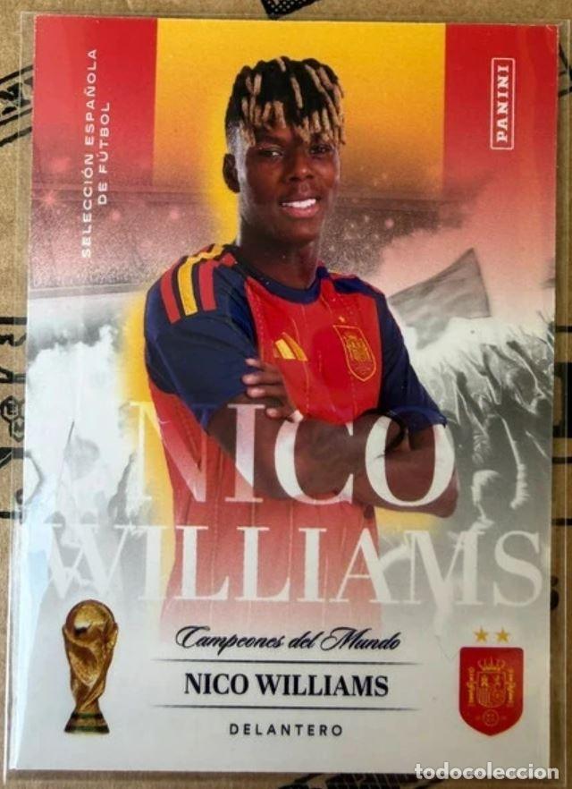 Cromos de f&uacute;tbol: Nico Williams #21 Panini Pasion Espa&ntilde;a Campeones del Mundo 2026