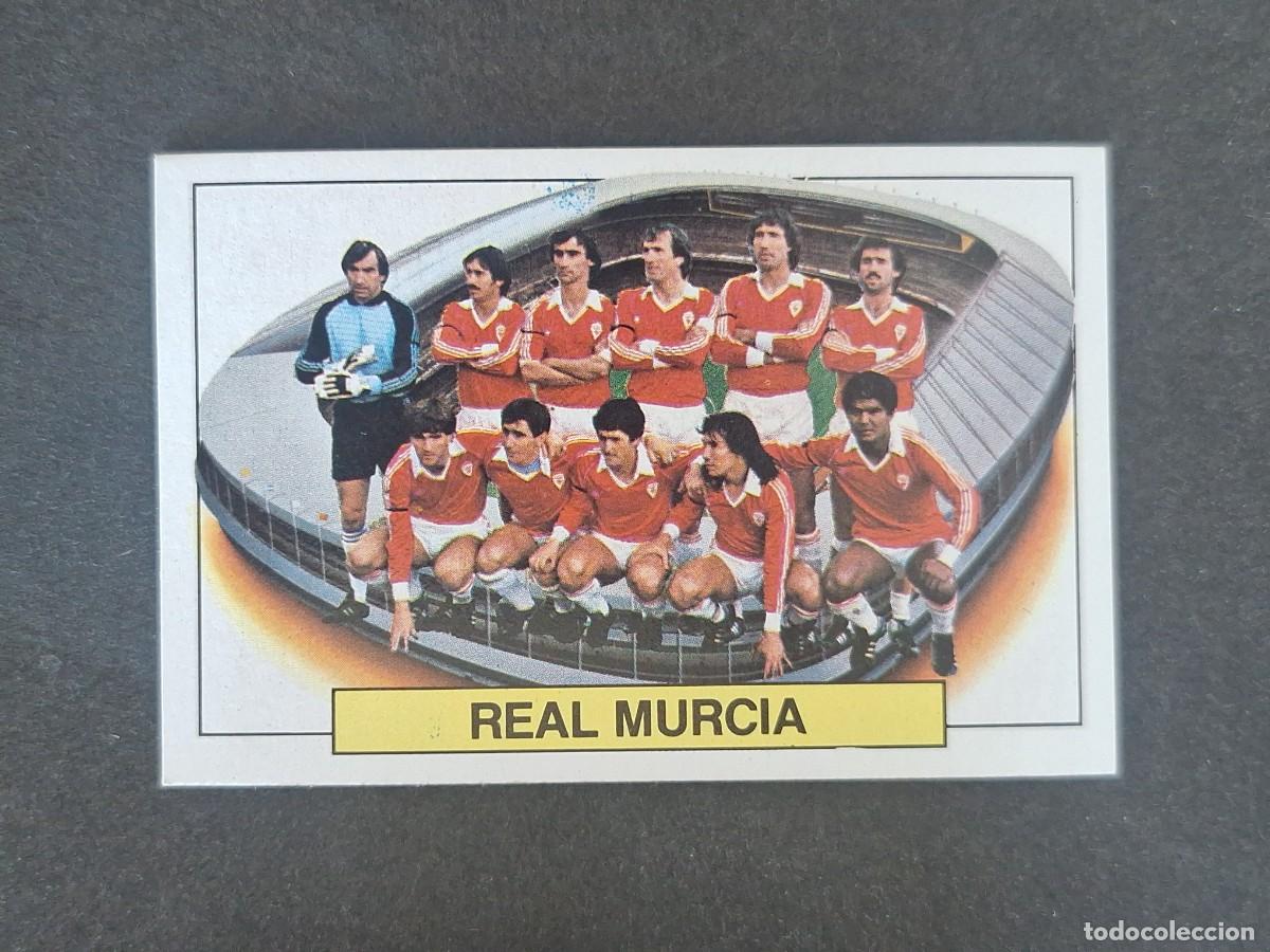 Football Stickers: L5 EQUIPO ALINEACION REAL MURCIA LIGA ESTE 1983 1984 83 84 NUNCA PEGADO SIN PEGAR