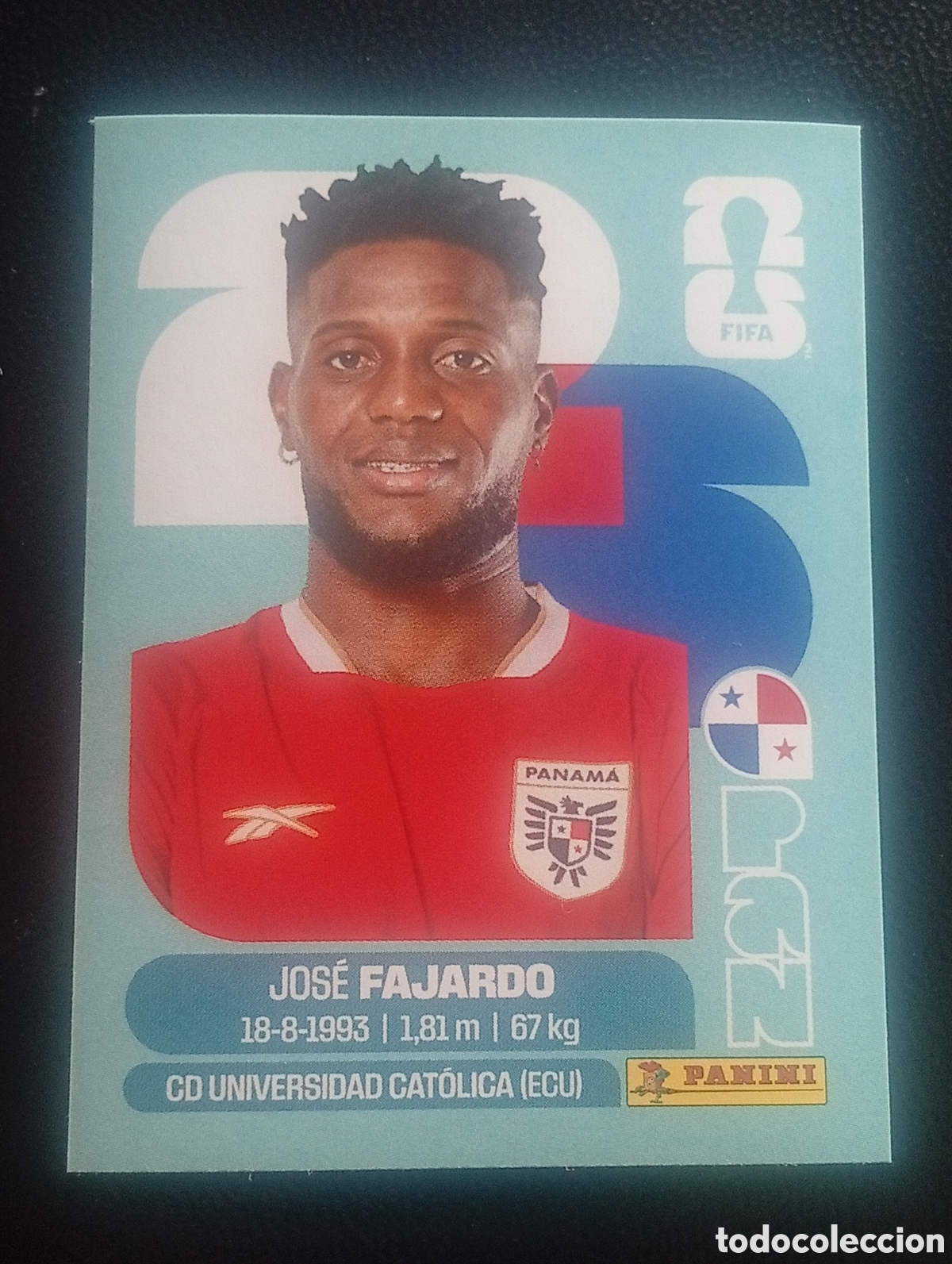 Football Stickers: PAN 17 FAJARDO PANAM&Aacute; MUNDIAL F&Uacute;TBOL 2026 FIFA WORLD CUP PANINI CROMO STICKER PAN17