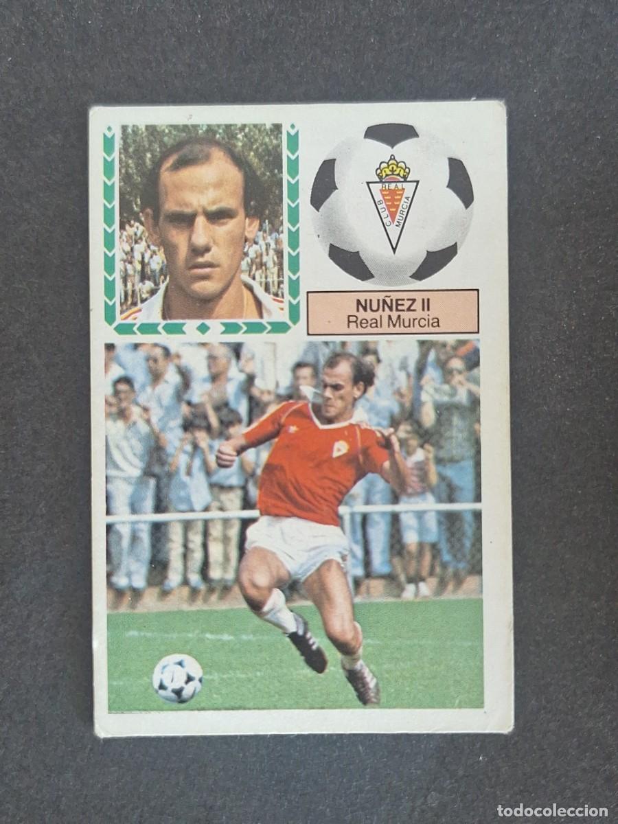 Football Stickers: L5 NU&Ntilde;EZ II REAL MURCIA LIGA ESTE 1983 1984 83 84 NUNCA PEGADO SIN PEGAR