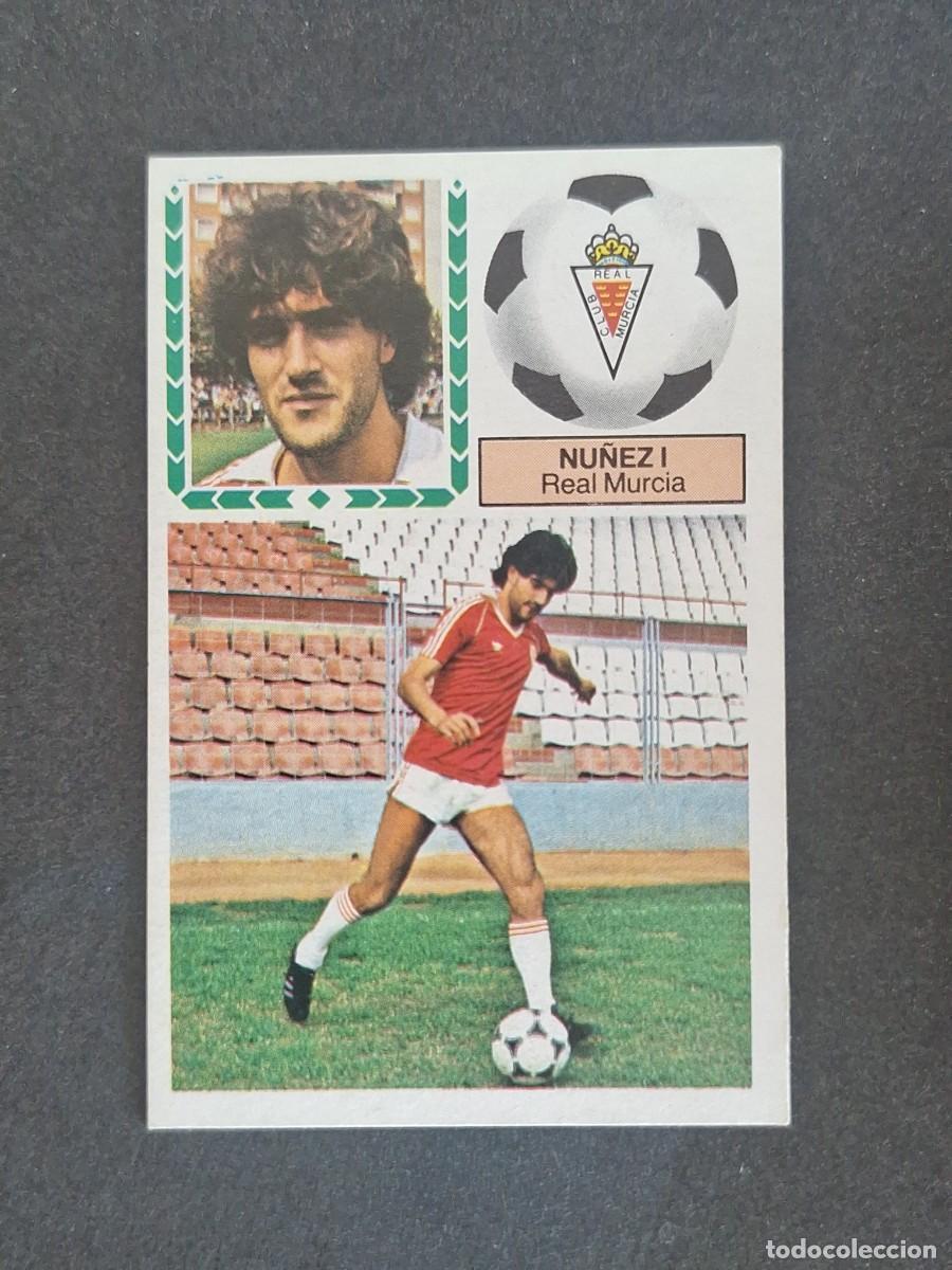 Football Stickers: L5 NU&Ntilde;EZ I REAL MURCIA LIGA ESTE 1983 1984 83 84 NUNCA PEGADO SIN PEGAR