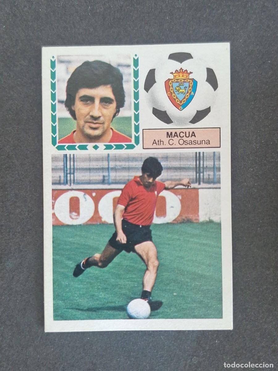 Cromos de f&uacute;tbol: L5 MACUA C. A. OSASUNA LIGA ESTE 1983 1984 83 84 NUNCA PEGADO SIN PEGAR