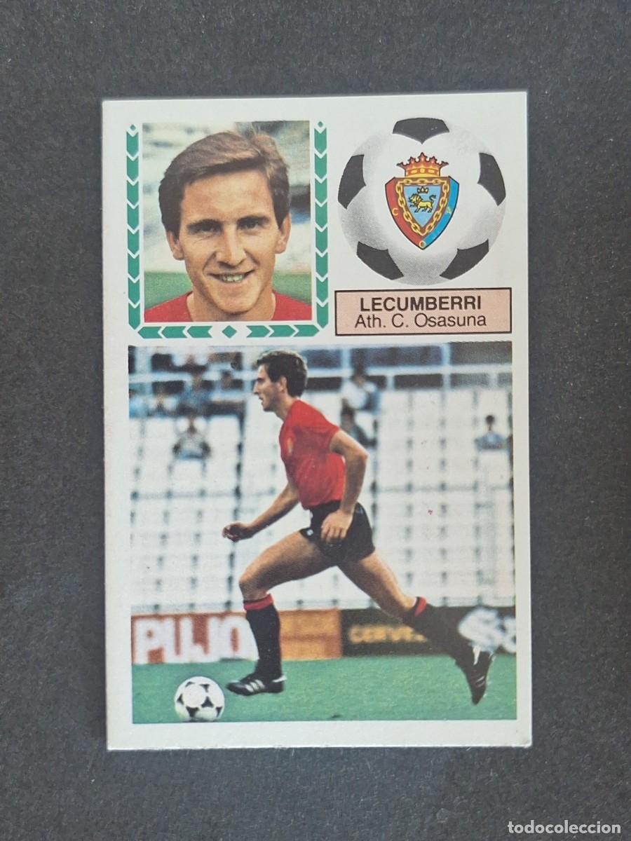 Cromos de f&uacute;tbol: L5 LECUMBERRI C. A. OSASUNA LIGA ESTE 1983 1984 83 84 NUNCA PEGADO SIN PEGAR