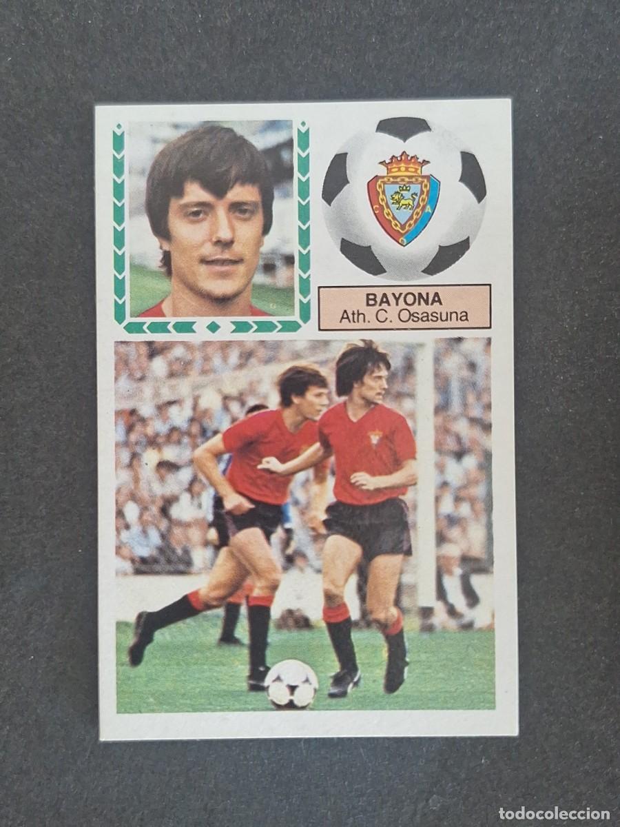 Cromos de f&uacute;tbol: L5 BAYONA C. A. OSASUNA LIGA ESTE 1983 1984 83 84 NUNCA PEGADO SIN PEGAR